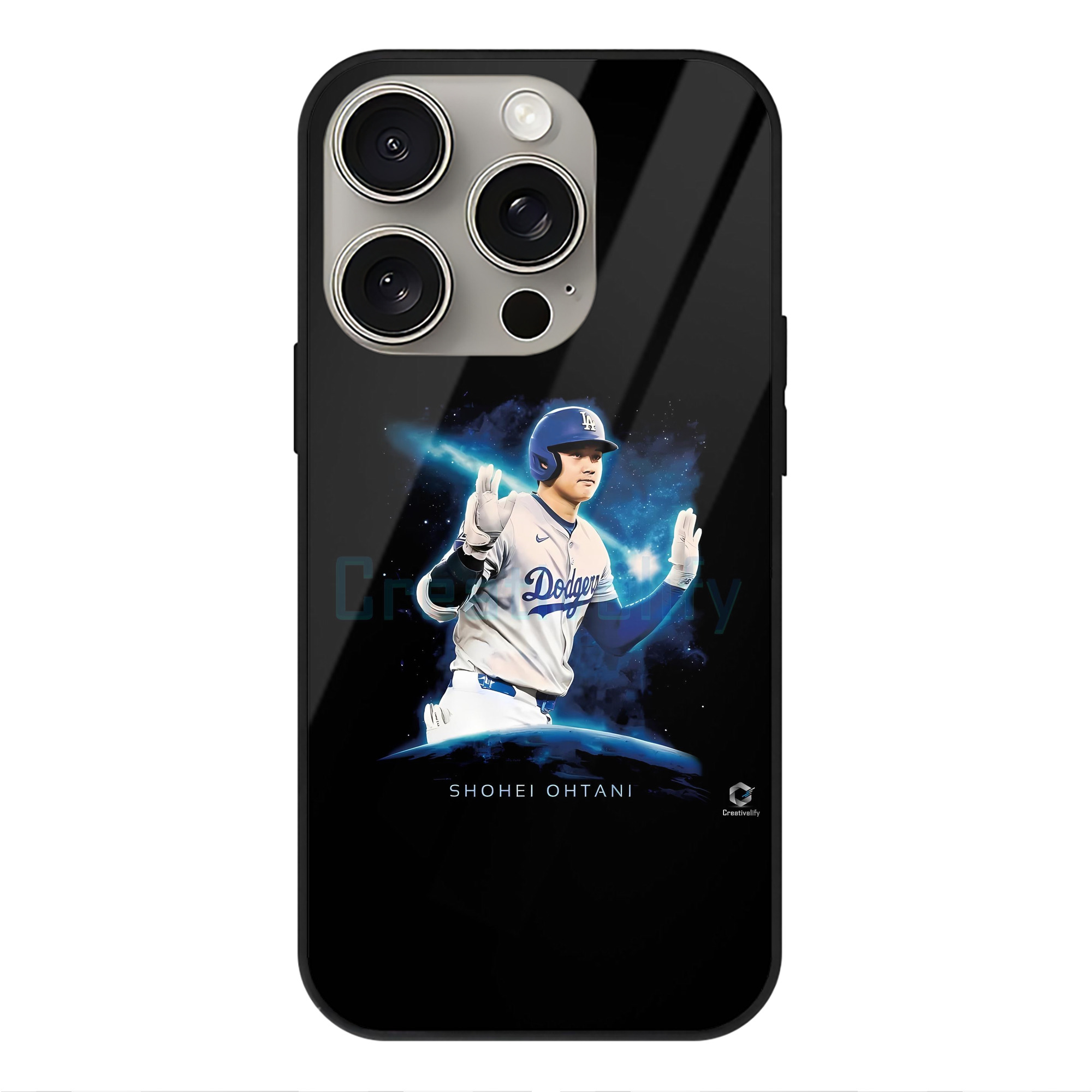  IPhone 15 Pro Mirror Phone Case – UV Printed Glass + TPU – Scratch-Resistant, Wireless Charging Compatible, Precise Fit & Stylish Design