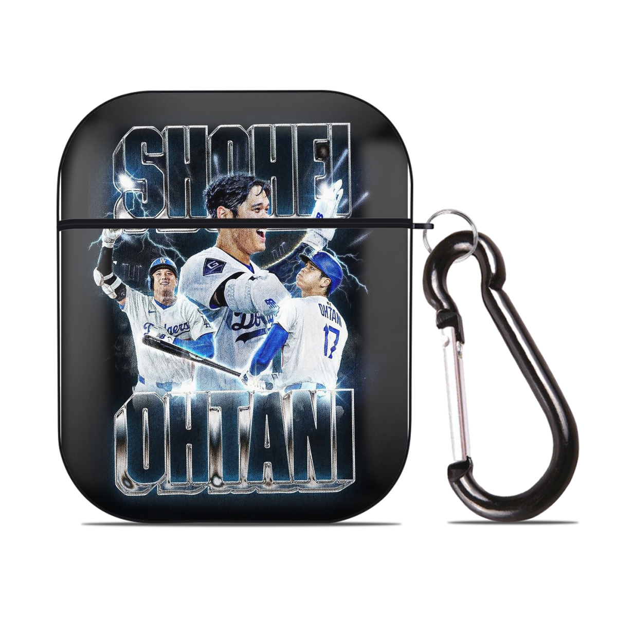  AirPods 2 Case Hard Shell Black, Flexible PC Material, Precise Cutouts, Full Protection, Anti-Fingerprint, Washable, Includes Keychain – Durable & Slim Design