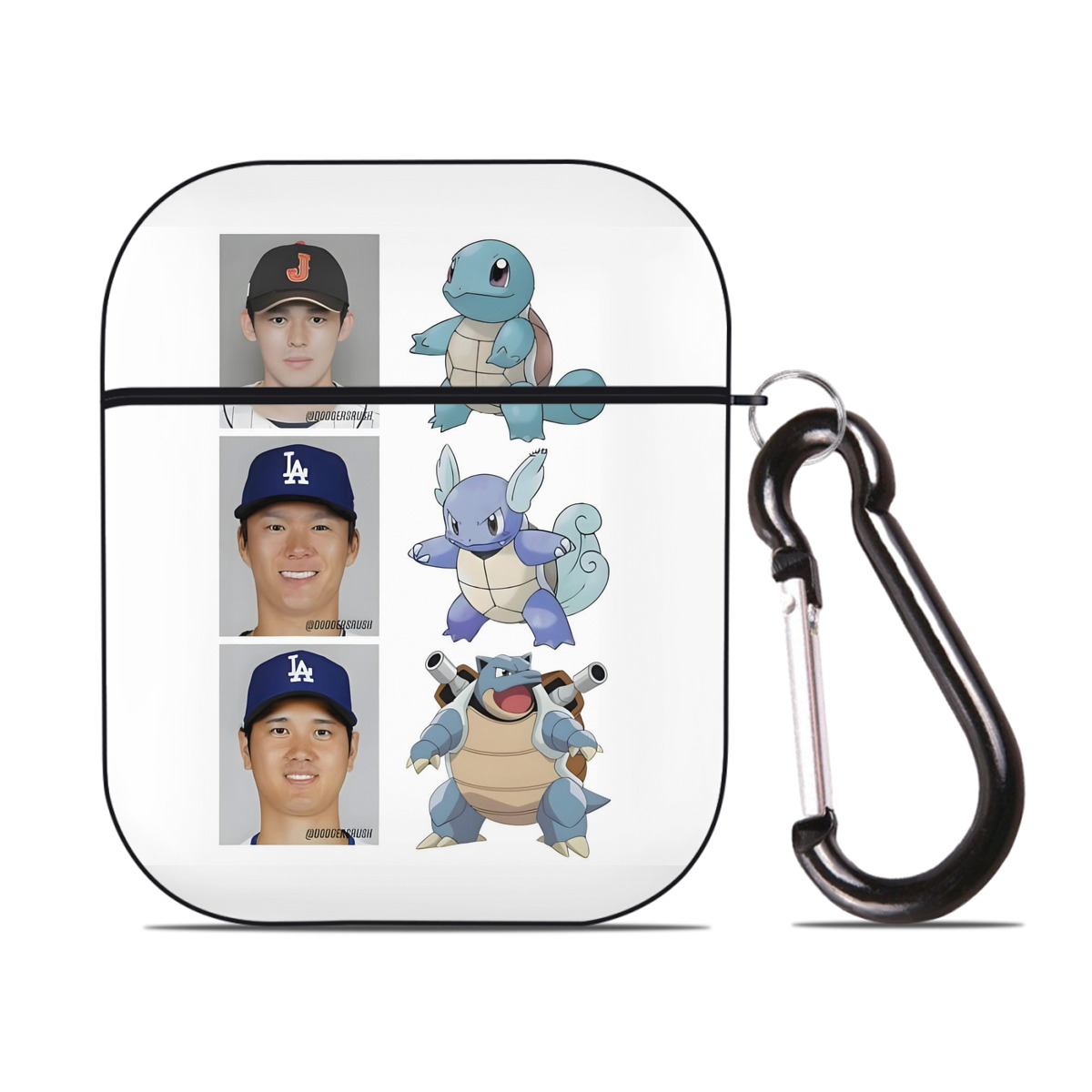  AirPods 2 Case Hard Shell Black, Flexible PC Material, Precise Cutouts, Full Protection, Anti-Fingerprint, Washable, Includes Keychain – Durable & Slim Design