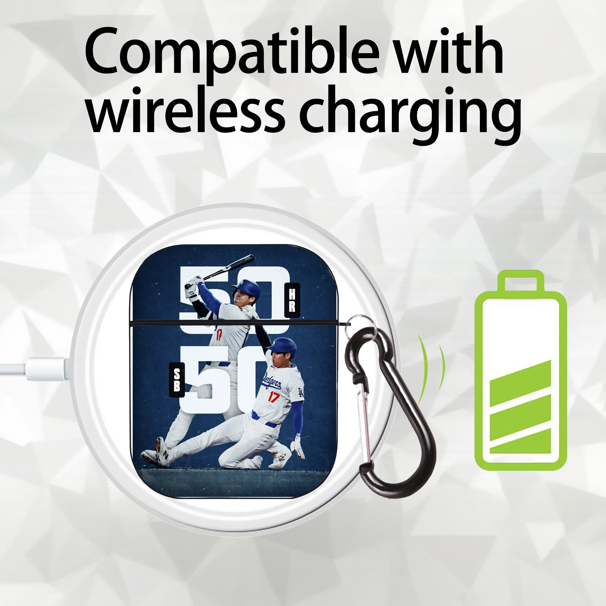  AirPods 2 Case Hard Shell Black, Flexible PC Material, Precise Cutouts, Full Protection, Anti-Fingerprint, Washable, Includes Keychain – Durable & Slim Design