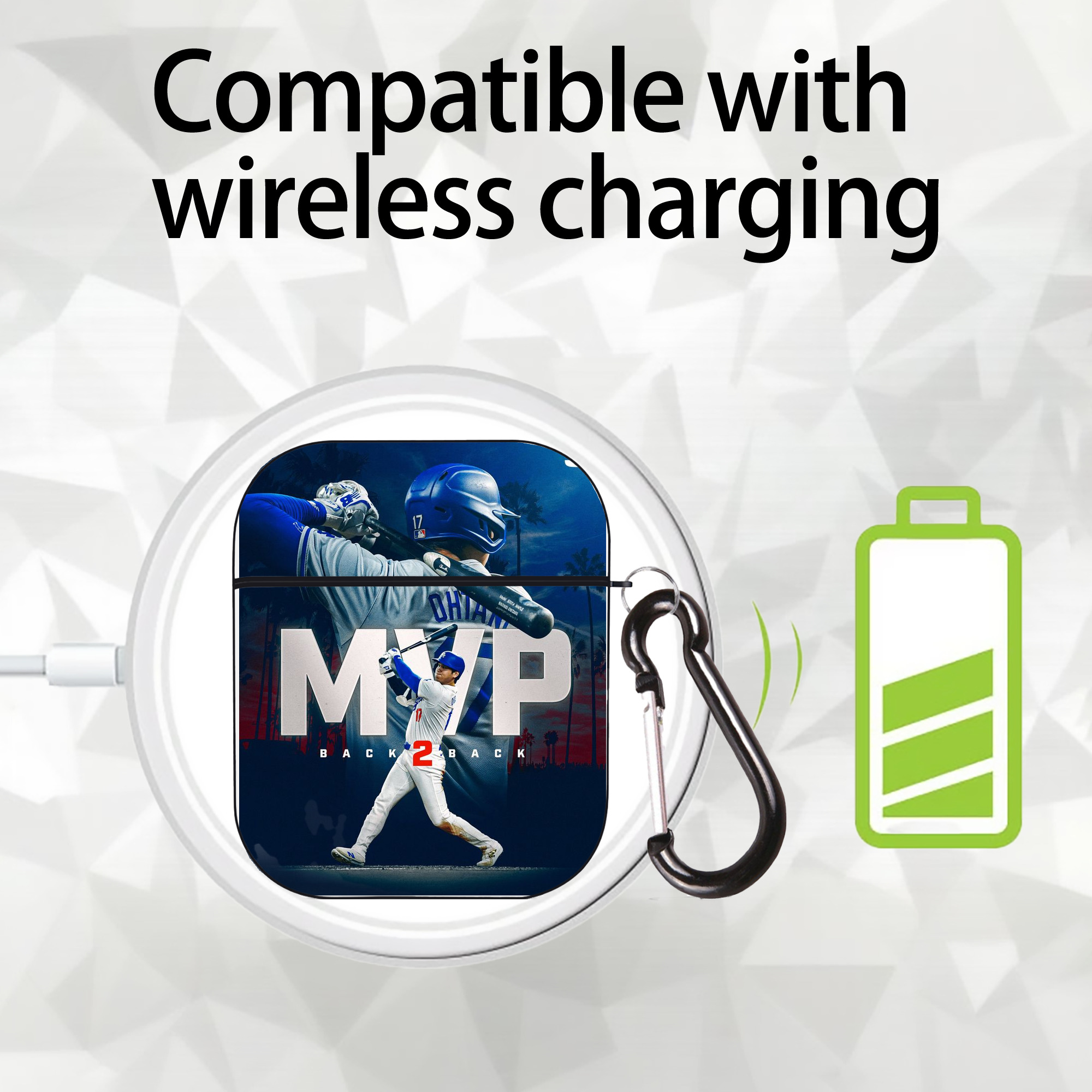  AirPods 2 Case Hard Shell Black, Flexible PC Material, Precise Cutouts, Full Protection, Anti-Fingerprint, Washable, Includes Keychain – Durable & Slim Design