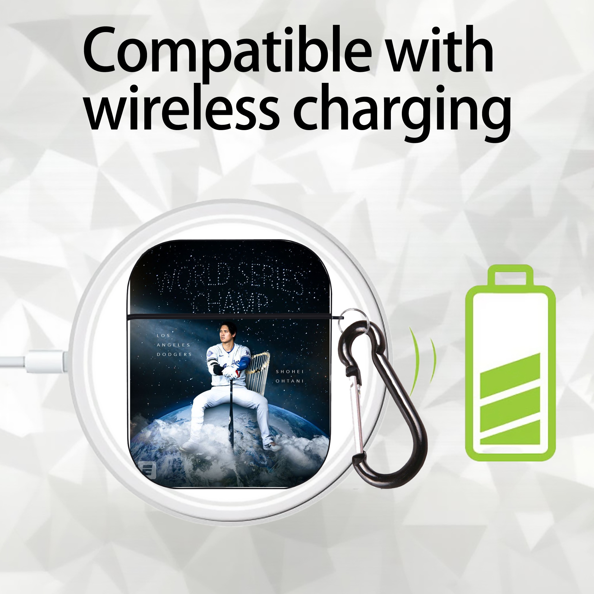  AirPods 2 Case Hard Shell Black, Flexible PC Material, Precise Cutouts, Full Protection, Anti-Fingerprint, Washable, Includes Keychain – Durable & Slim Design