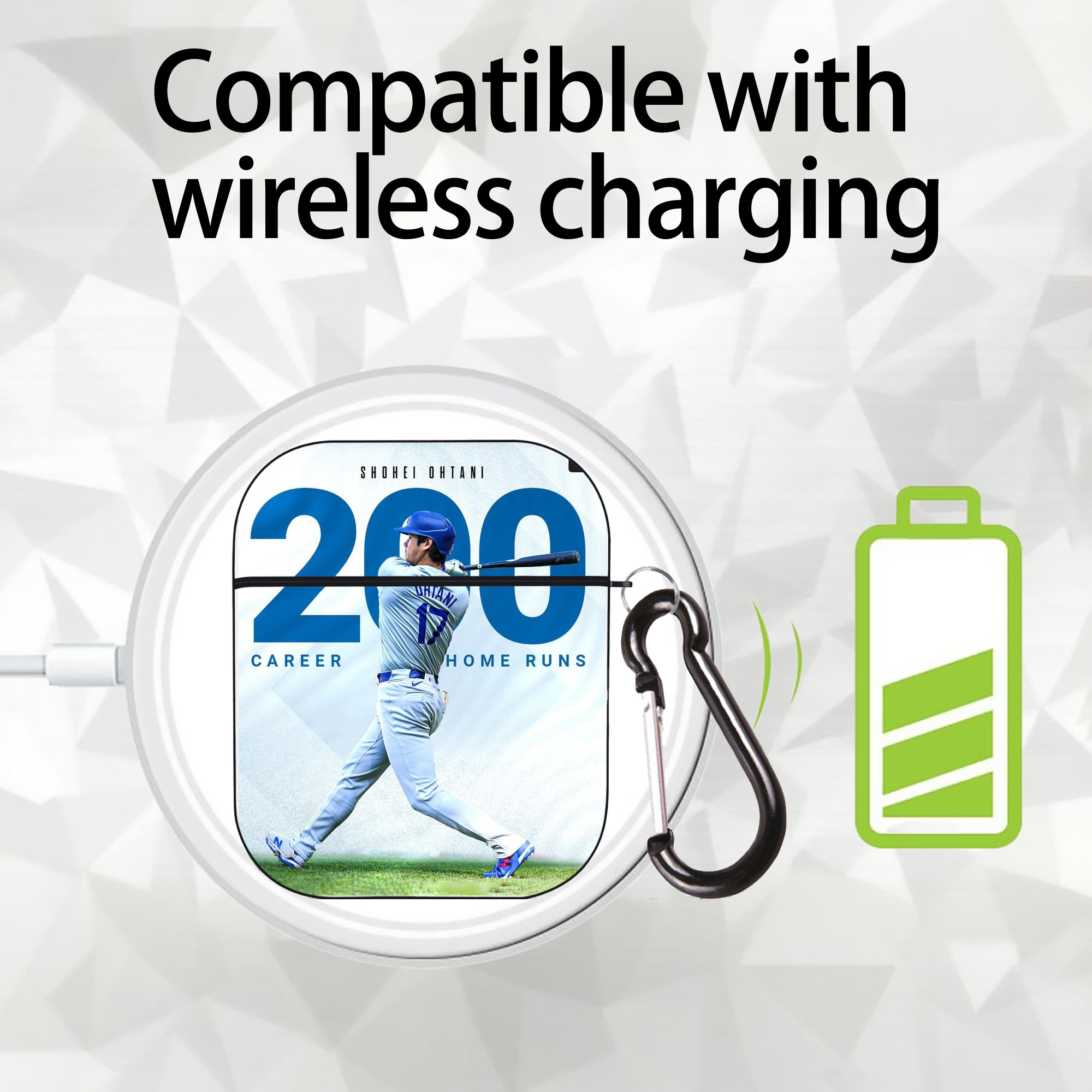  AirPods 2 Case Hard Shell Black, Flexible PC Material, Precise Cutouts, Full Protection, Anti-Fingerprint, Washable, Includes Keychain – Durable & Slim Design