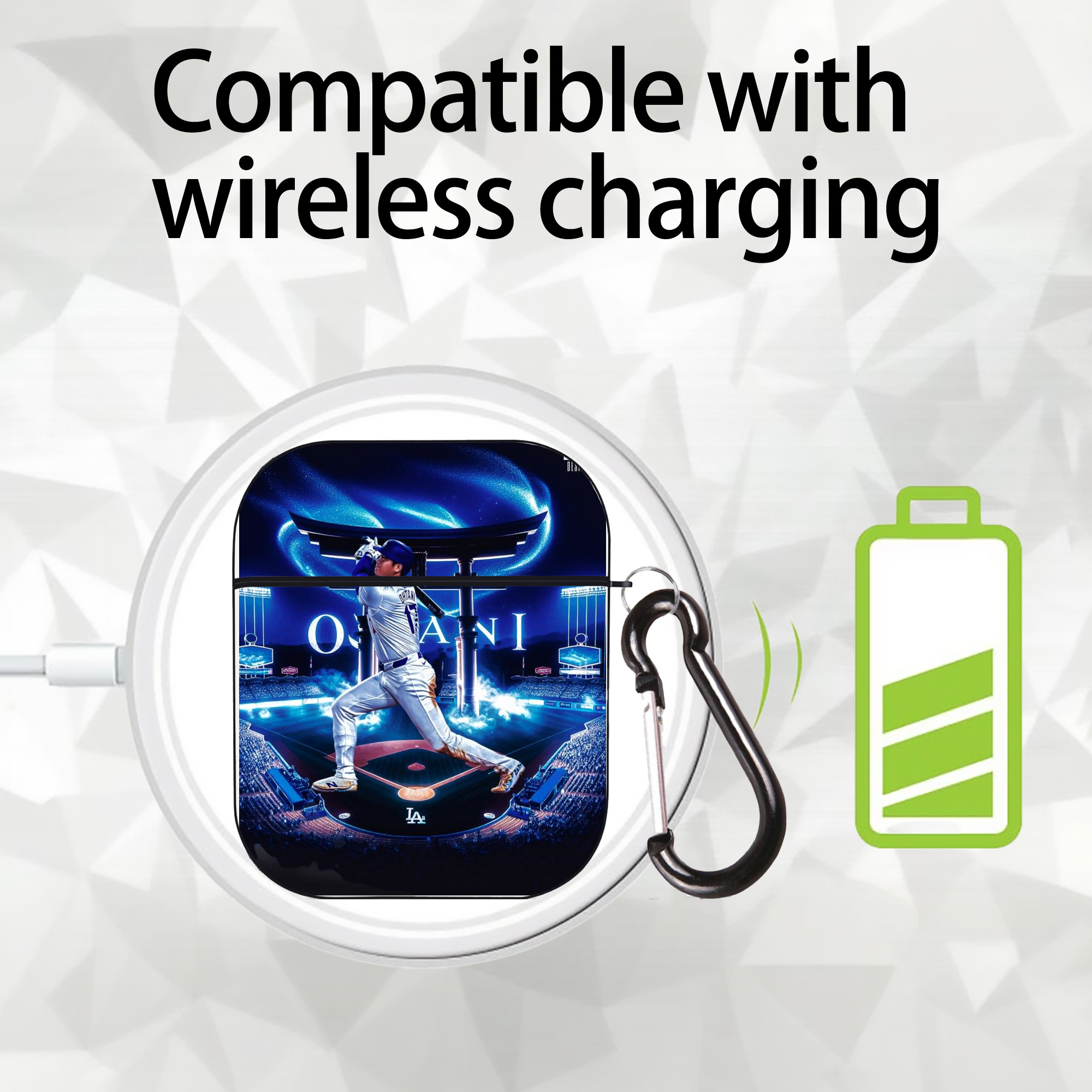  AirPods 2 Case Hard Shell Black, Flexible PC Material, Precise Cutouts, Full Protection, Anti-Fingerprint, Washable, Includes Keychain – Durable & Slim Design