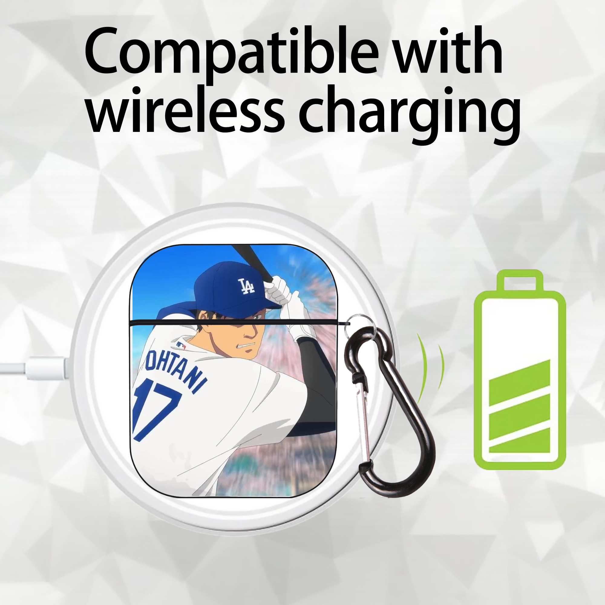  AirPods 2 Case Hard Shell Black, Flexible PC Material, Precise Cutouts, Full Protection, Anti-Fingerprint, Washable, Includes Keychain – Durable & Slim Design