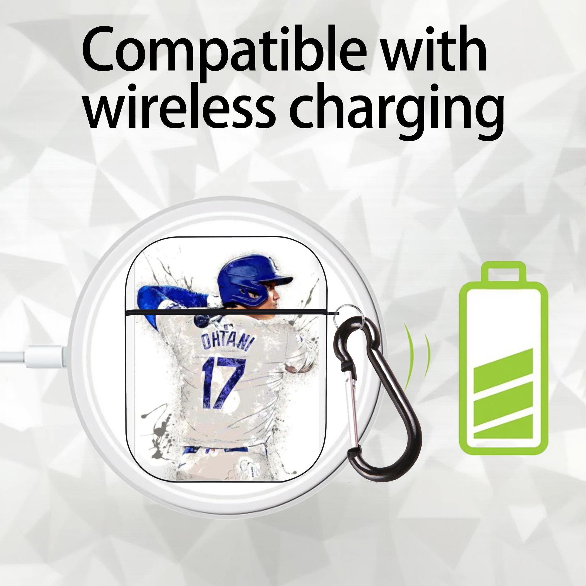  AirPods 2 Case Hard Shell Black, Flexible PC Material, Precise Cutouts, Full Protection, Anti-Fingerprint, Washable, Includes Keychain – Durable & Slim Design