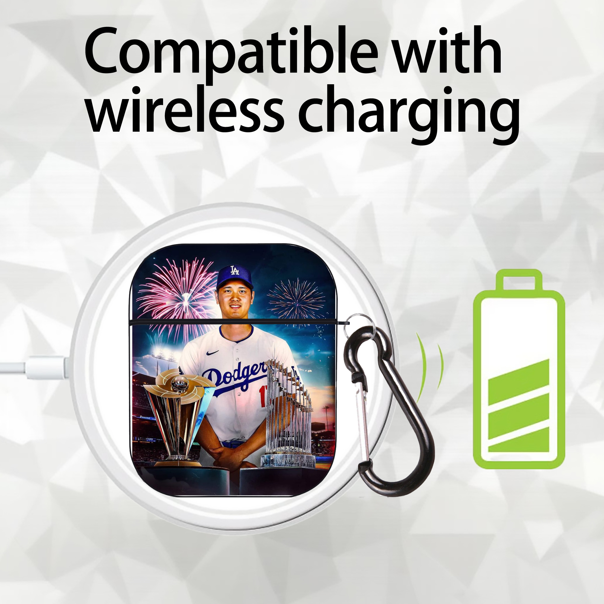  AirPods 2 Case Hard Shell Black, Flexible PC Material, Precise Cutouts, Full Protection, Anti-Fingerprint, Washable, Includes Keychain – Durable & Slim Design