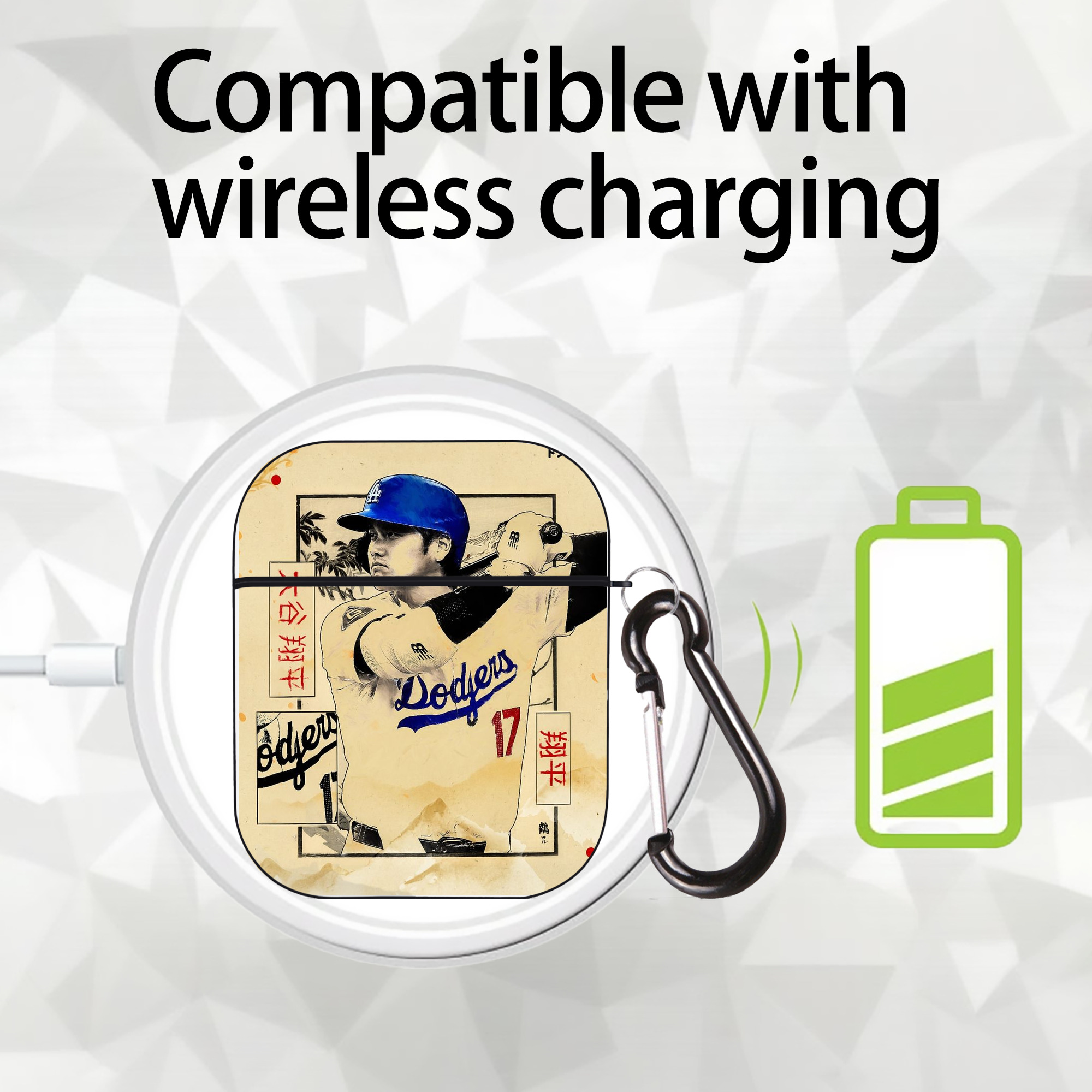  AirPods 2 Case Hard Shell Black, Flexible PC Material, Precise Cutouts, Full Protection, Anti-Fingerprint, Washable, Includes Keychain – Durable & Slim Design