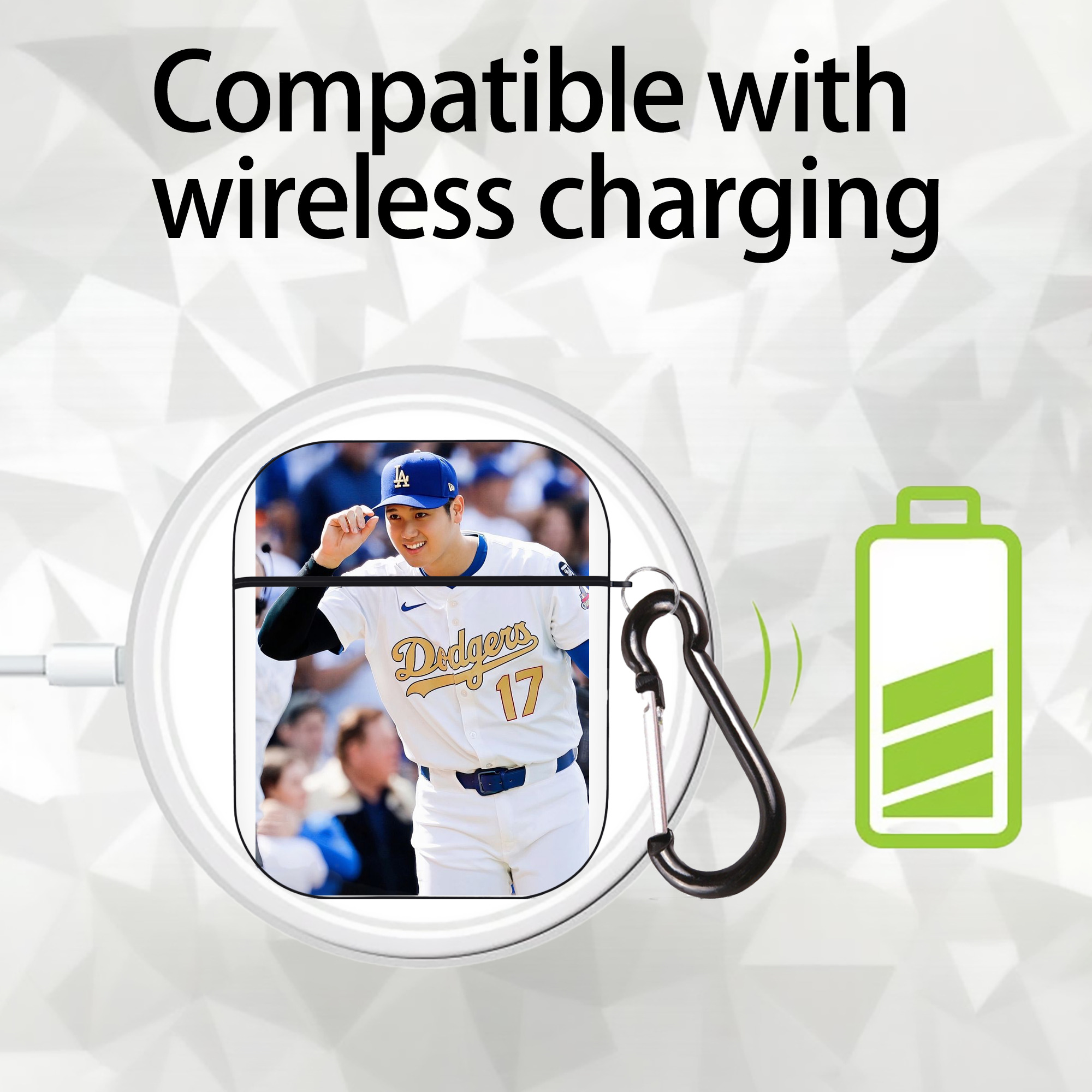  AirPods 2 Case Hard Shell Black, Flexible PC Material, Precise Cutouts, Full Protection, Anti-Fingerprint, Washable, Includes Keychain – Durable & Slim Design