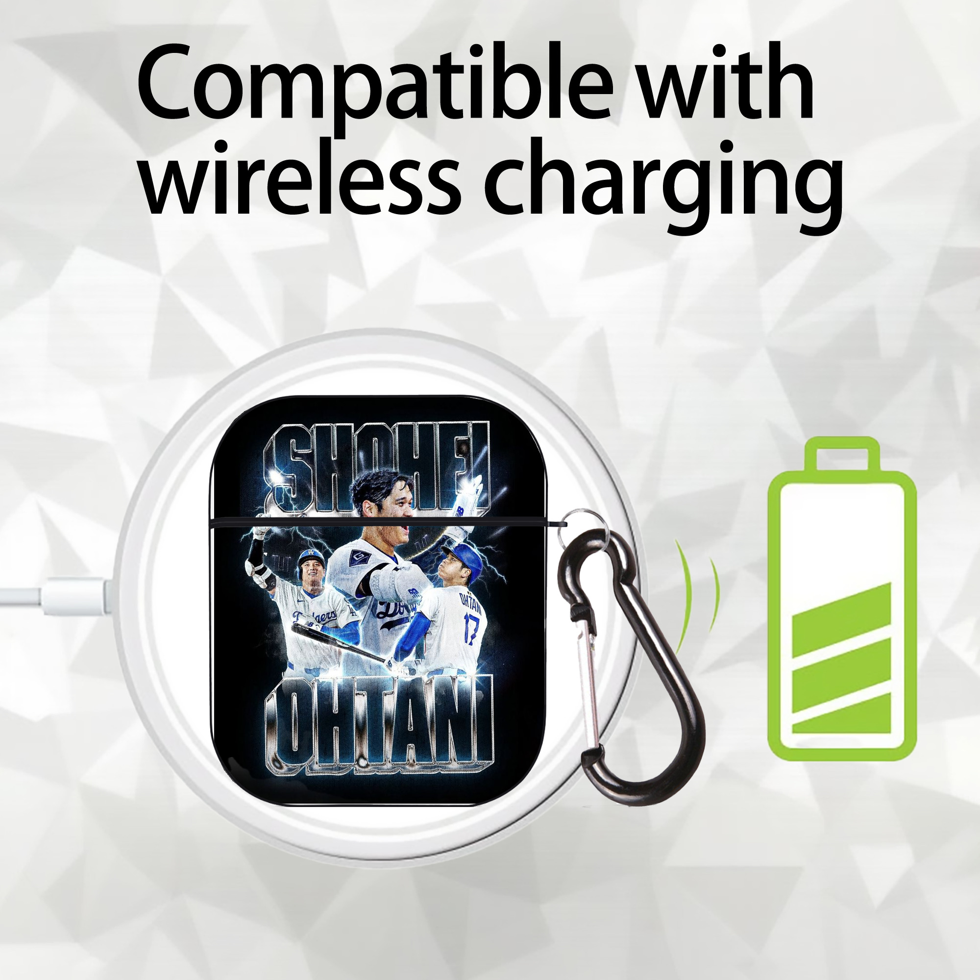  AirPods 2 Case Hard Shell Black, Flexible PC Material, Precise Cutouts, Full Protection, Anti-Fingerprint, Washable, Includes Keychain – Durable & Slim Design