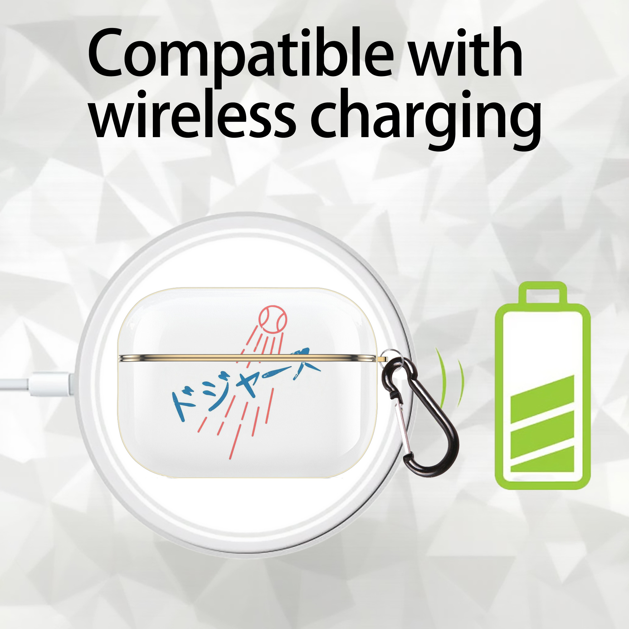  Luxury Gold AirPods Pro Case With Keychain, Flexible PC Material, Full Protection, Precise Cutouts, Anti-Fingerprint, Washable, Durable Design