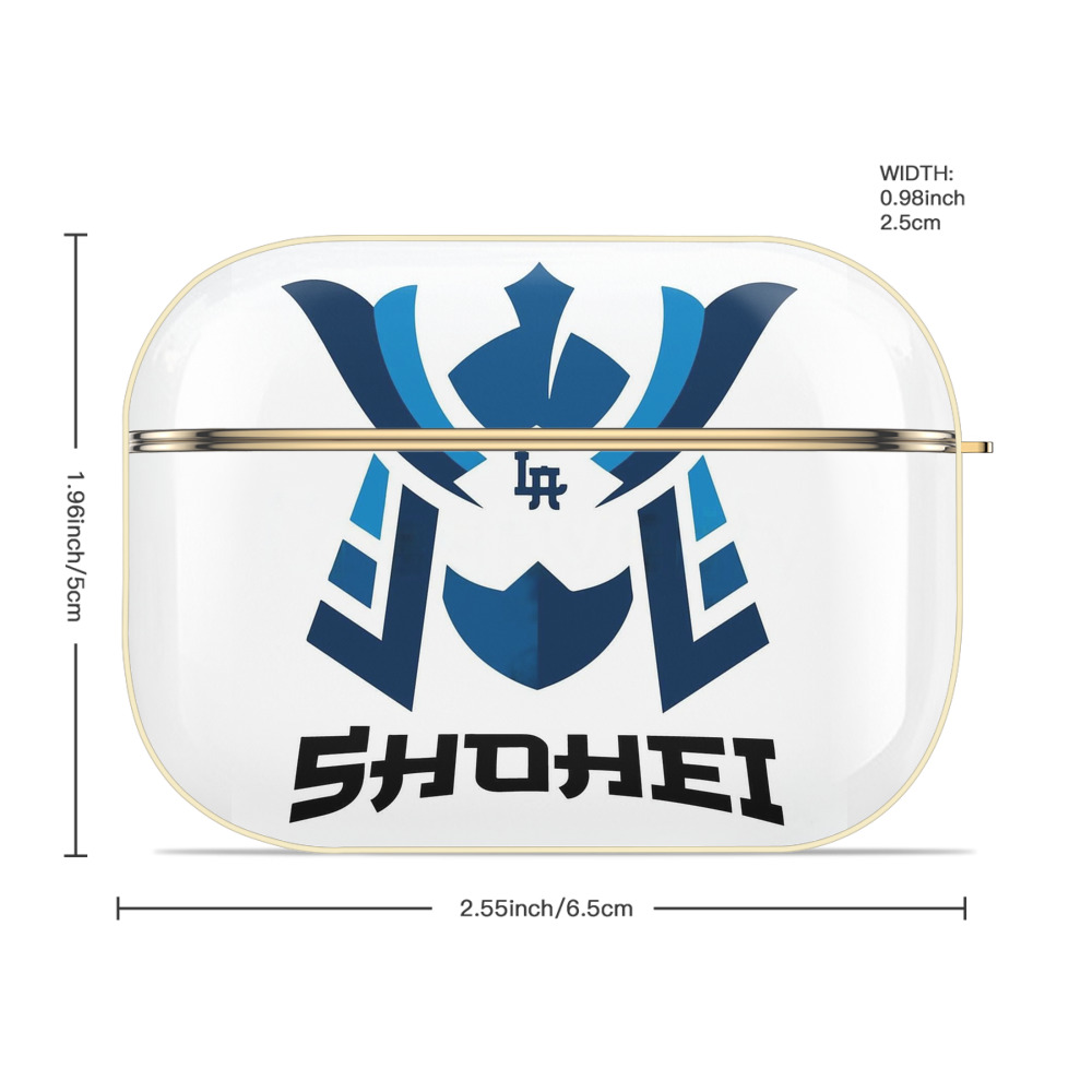  Luxury Gold AirPods Pro Case With Keychain, Flexible PC Material, Full Protection, Precise Cutouts, Anti-Fingerprint, Washable, Durable Design