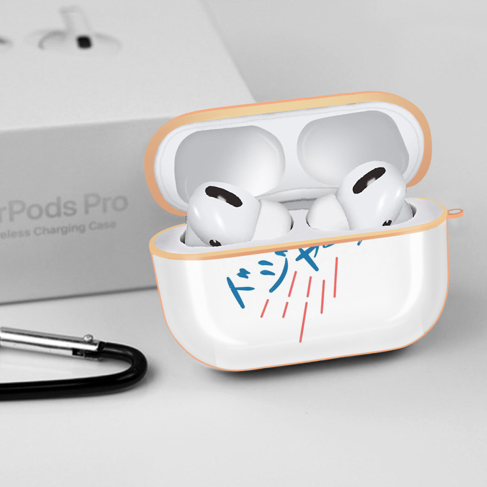  AirPods Pro Protective Case Rose Gold, Flexible PC Material, Precise Fit, Anti-Slip Cover, Full Protection, Fingerprint Resistant, Washable With Keychain