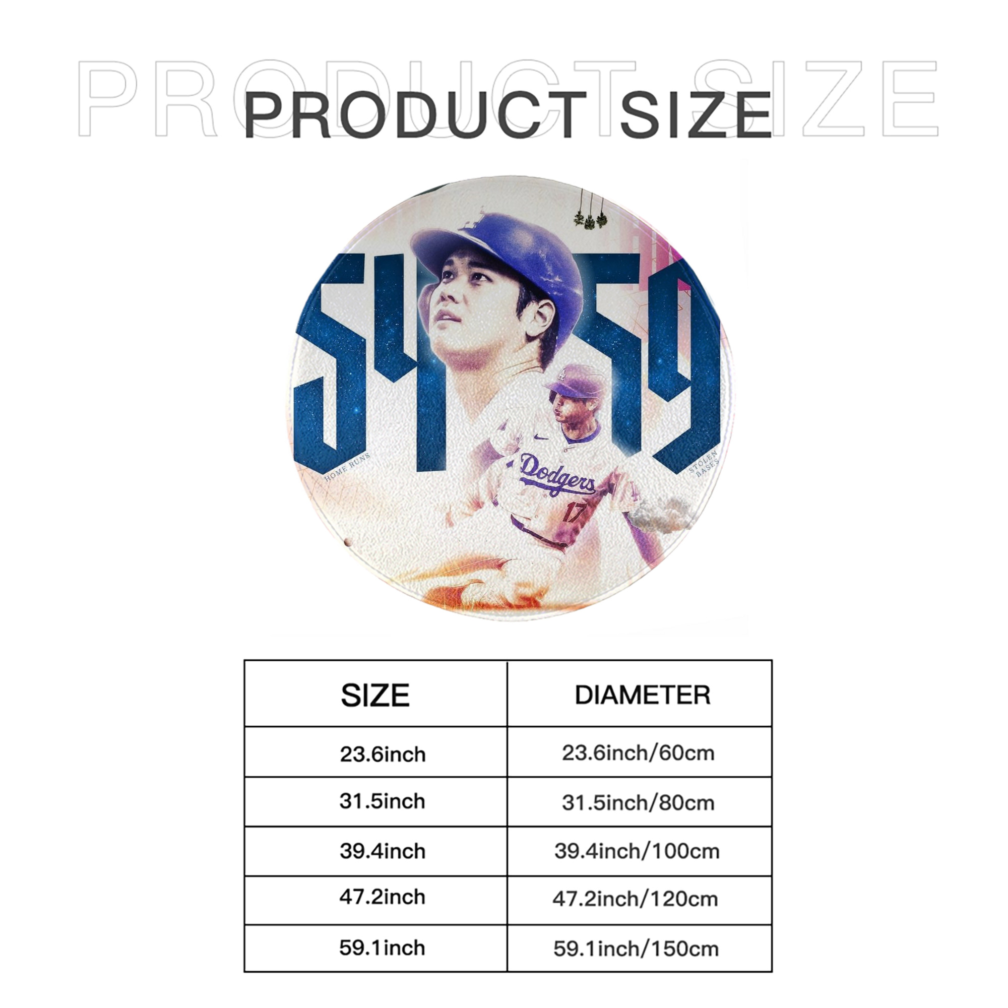  Round Floor Mat – Soft Flannel & High-Density Sponge Core – Non-Slip Dot Backing – Durable Stitched Edges – Quick-Dry & Breathable – Perfect For Home, Bathroom & Living Room