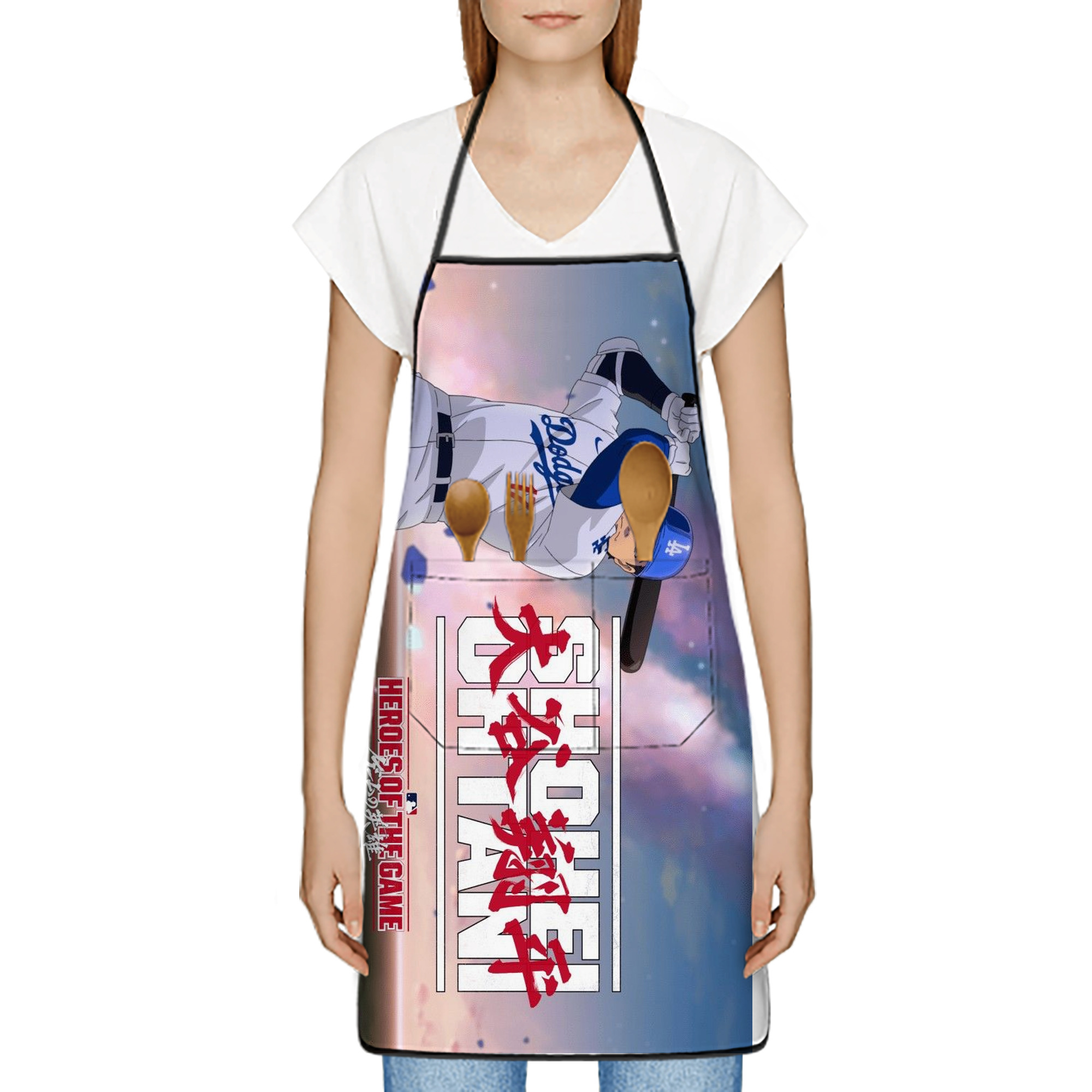  Stain-Resistant Polyester Apron With Pocket – Full Print, Waterproof, Anti-Wrinkle, Anti-Pilling – Ideal For Kitchen, BBQ, Restaurant, Salon & More