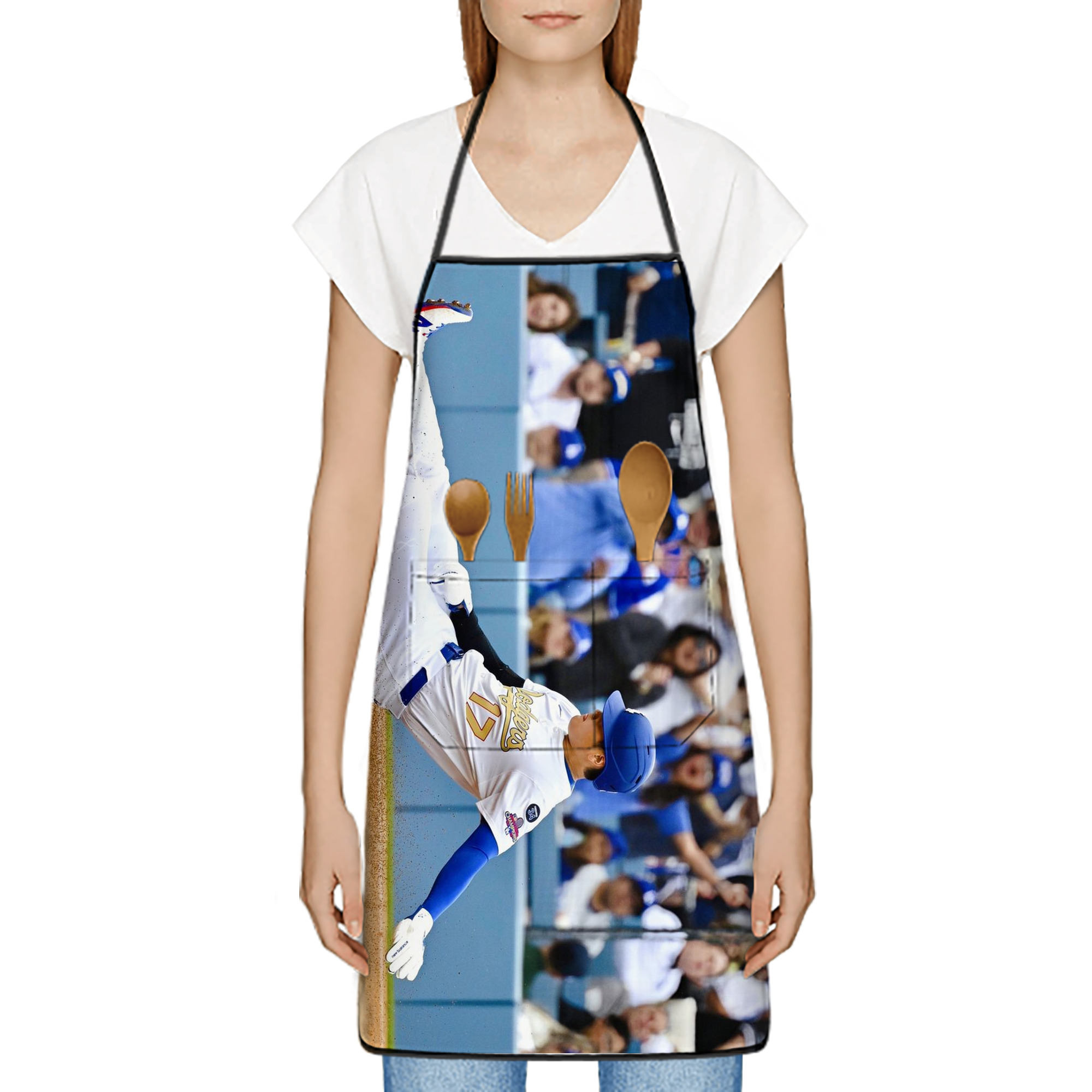  Stain-Resistant Polyester Apron With Pocket – Full Print, Waterproof, Anti-Wrinkle, Anti-Pilling – Ideal For Kitchen, BBQ, Restaurant, Salon & More