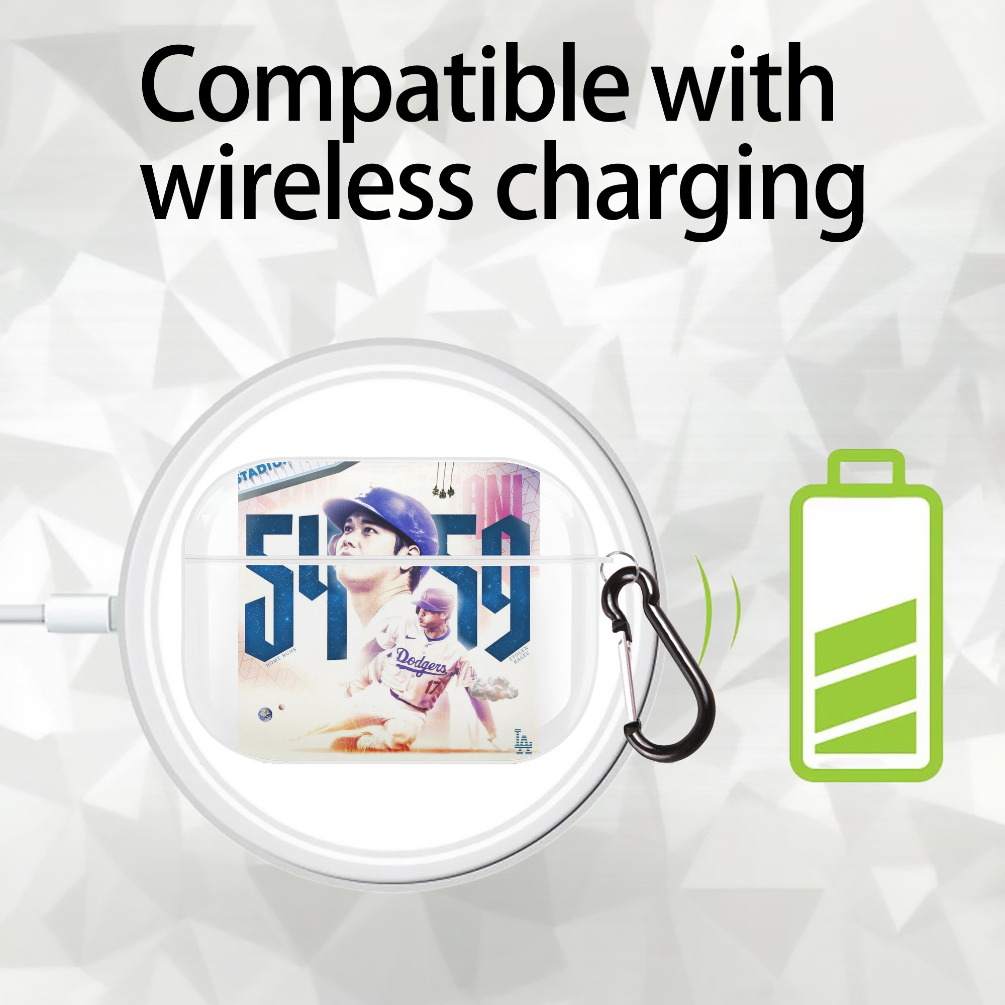  AirPods Pro Hard Case White With Keychain, Durable Flexible PC, Precise Cutouts, Anti-Fingerprint, Yellowing & Scratch Resistant, Full Protection, Washable