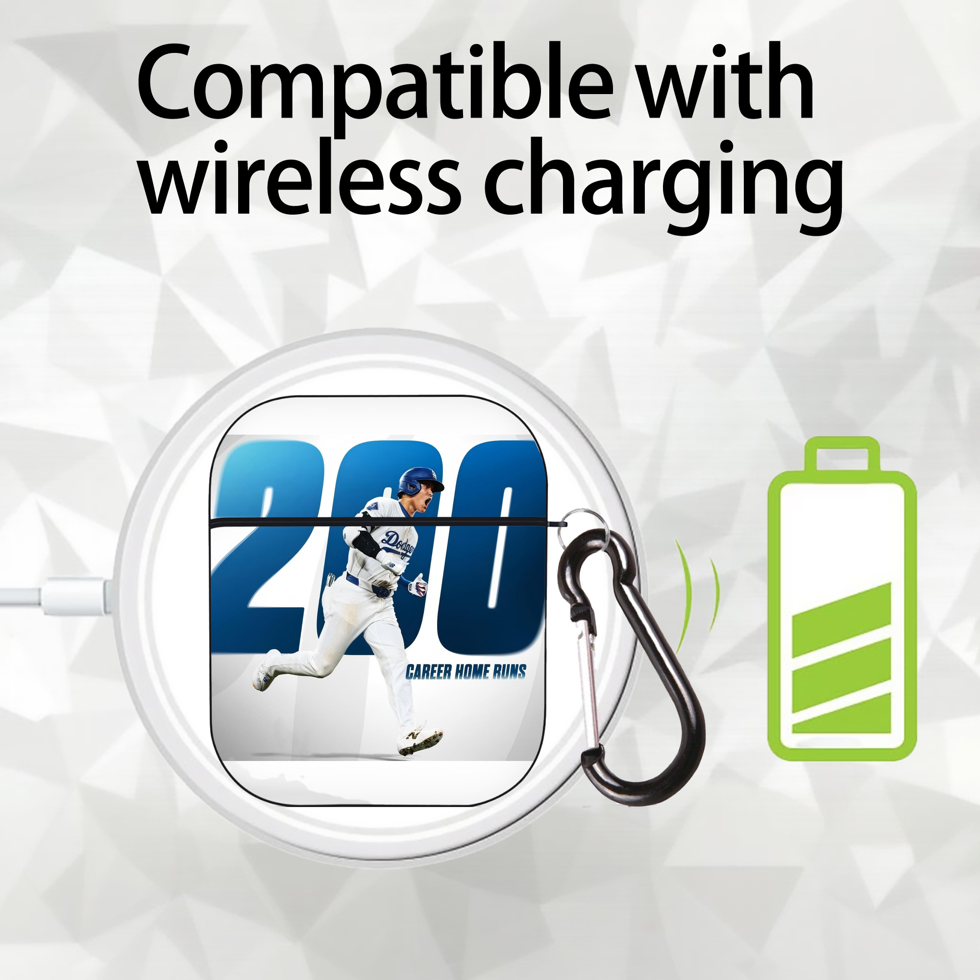  AirPods 2 Case Hard Shell Black, Flexible PC Material, Precise Cutouts, Full Protection, Anti-Fingerprint, Washable, Includes Keychain – Durable & Slim Design