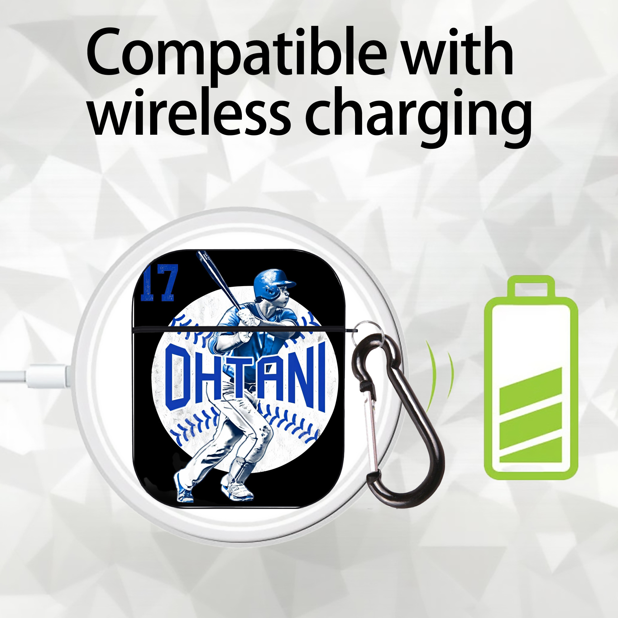  AirPods 2 Case Hard Shell Black, Flexible PC Material, Precise Cutouts, Full Protection, Anti-Fingerprint, Washable, Includes Keychain – Durable & Slim Design