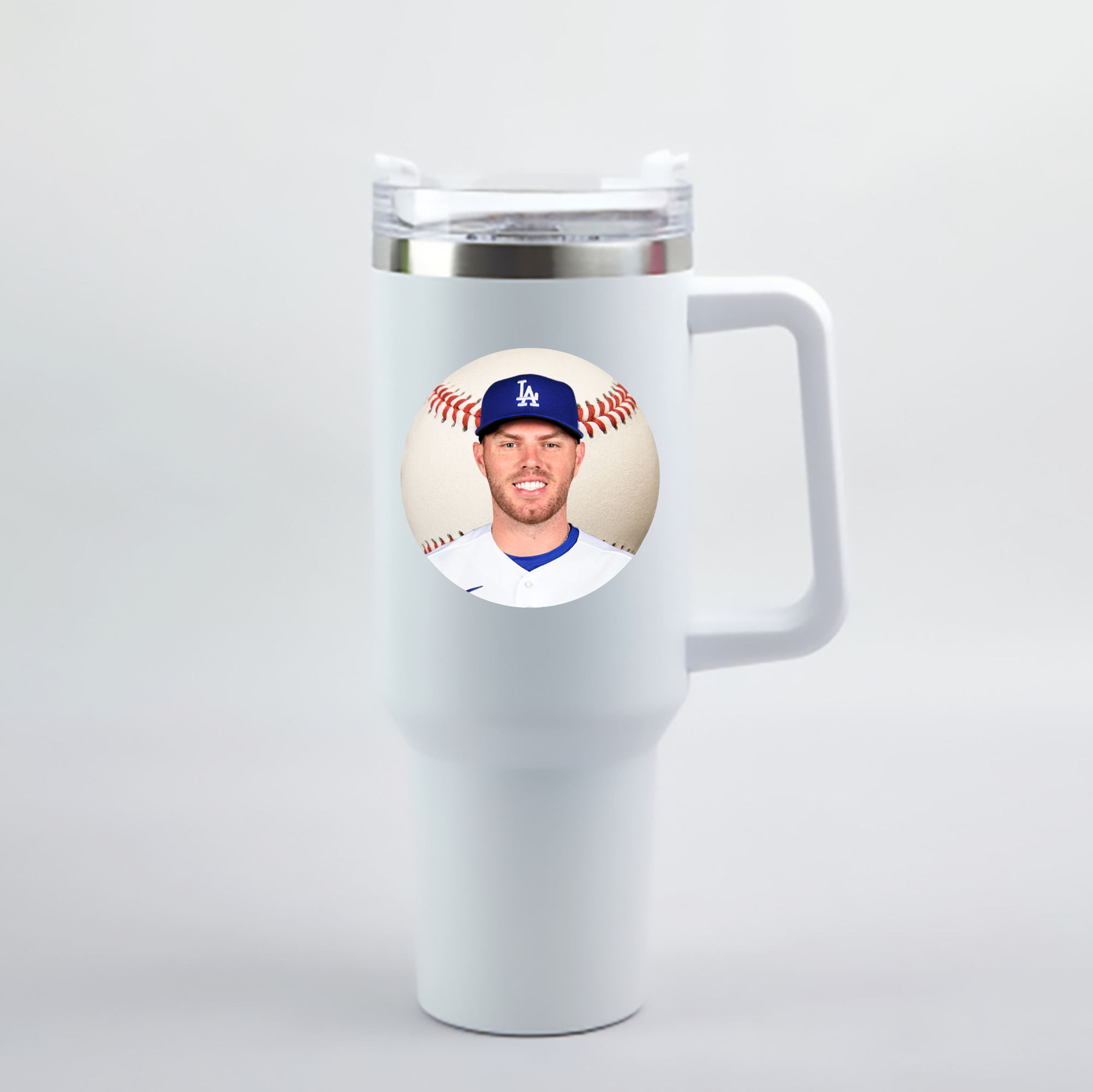  40oz Handle Car Cup With Crystal Sticker Design – Durable Stainless Steel Travel Mug With Reusable Straw – Double Wall Insulated