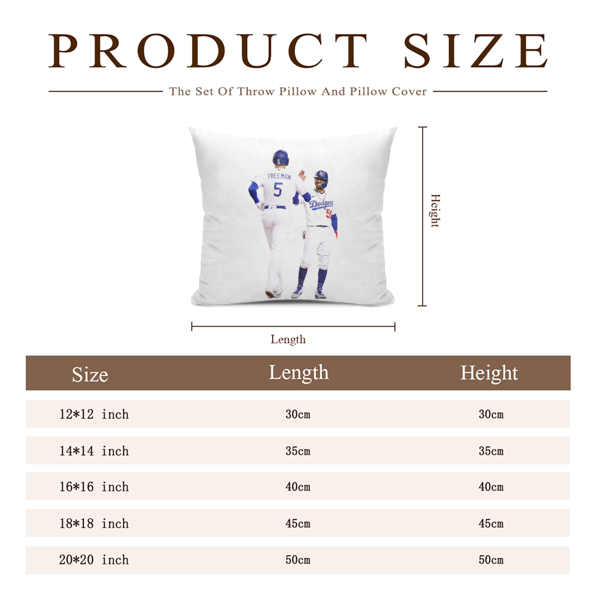  Soft Polyester Pillow Cover With Insert – Double-Sided Design, Invisible Zipper, Durable & Breathable – Easy Care Cushion Set