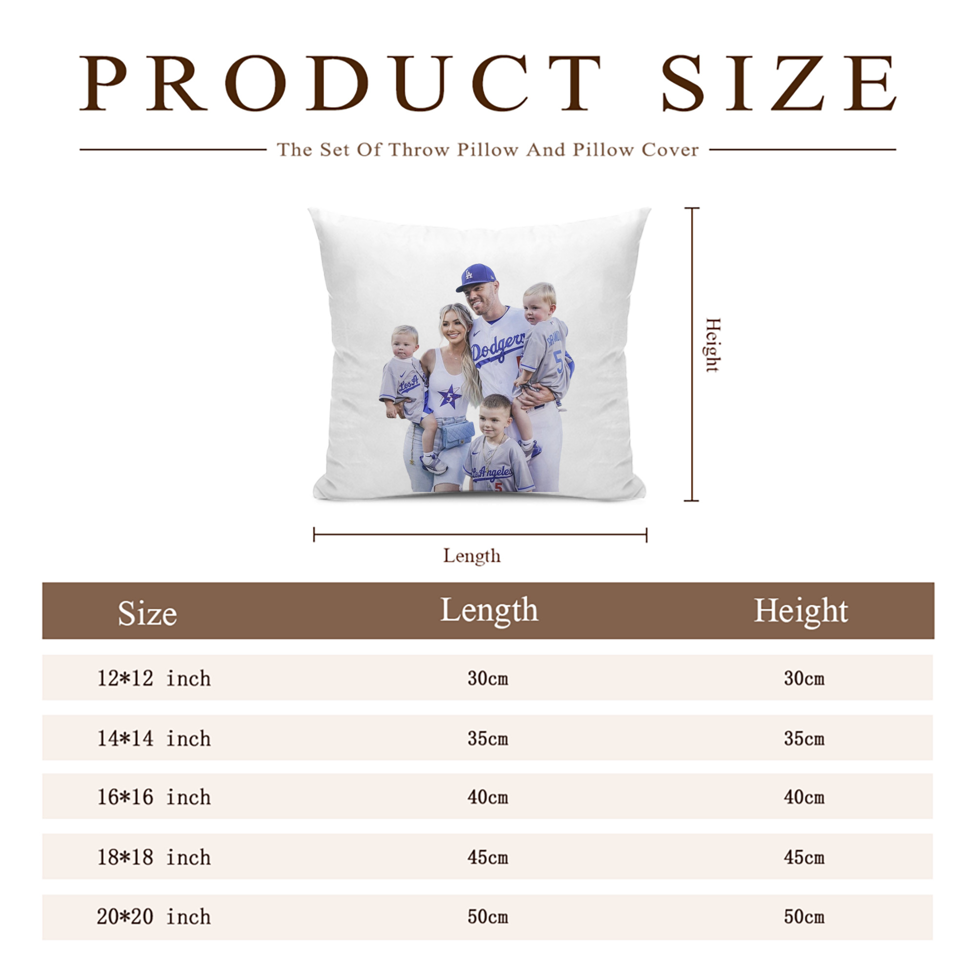  Soft Polyester Pillow Cover With Insert – Double-Sided Design, Invisible Zipper, Durable & Breathable – Easy Care Cushion Set