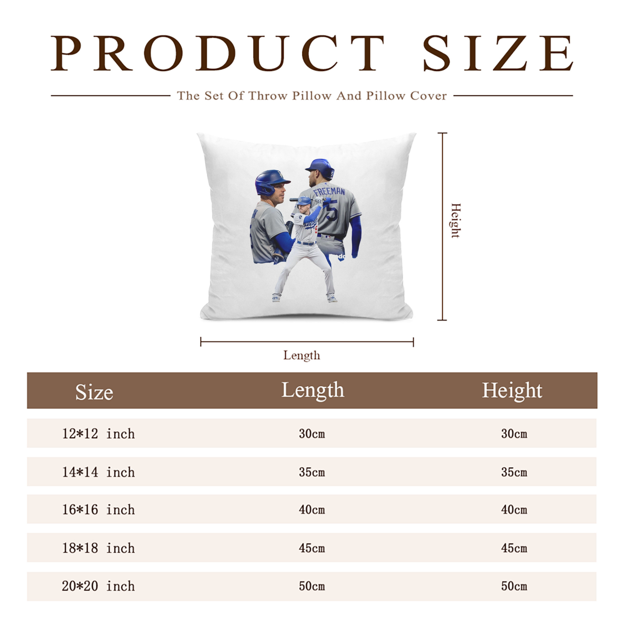  Soft Polyester Pillow Cover With Insert – Double-Sided Design, Invisible Zipper, Durable & Breathable – Easy Care Cushion Set