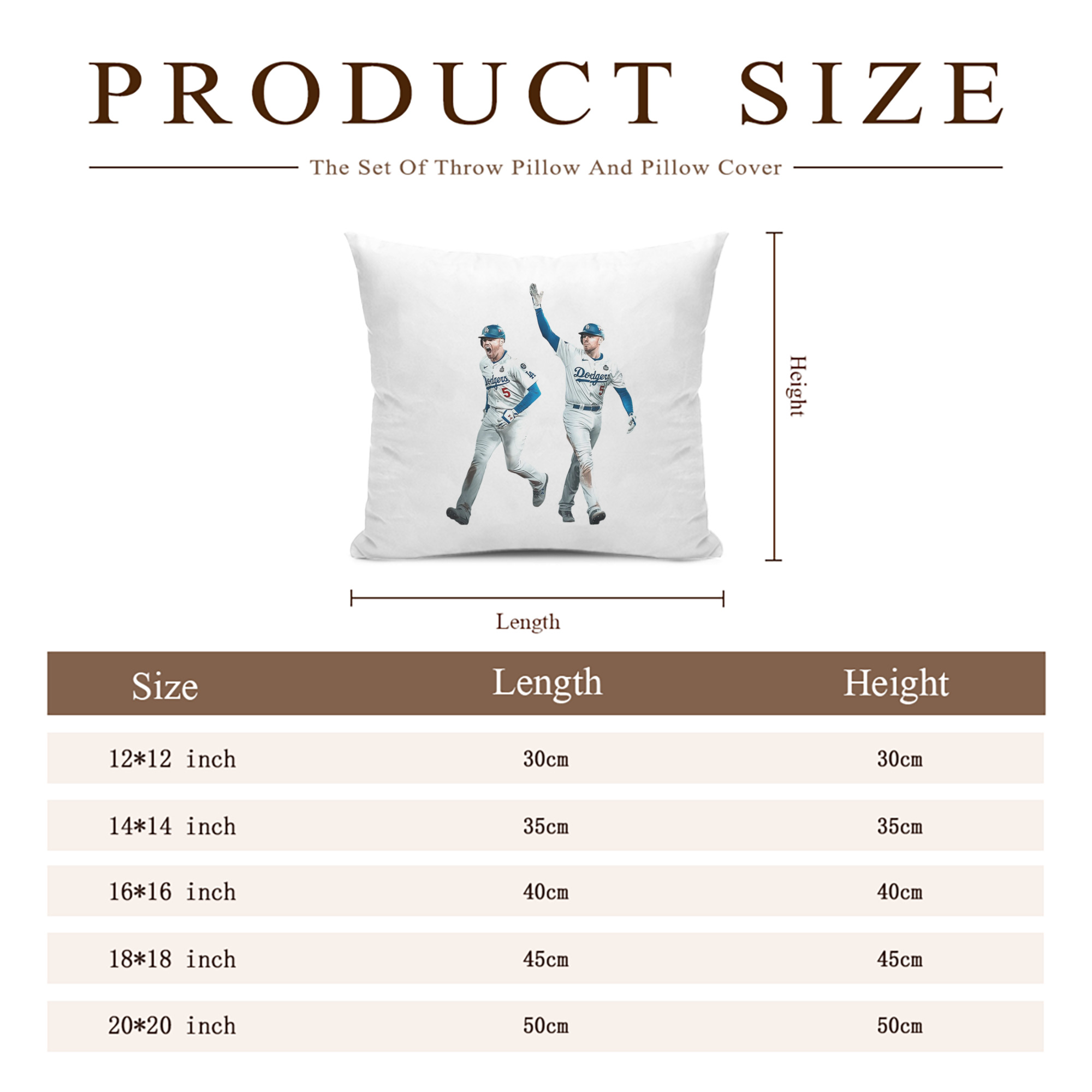  Soft Polyester Pillow Cover With Insert – Double-Sided Design, Invisible Zipper, Durable & Breathable – Easy Care Cushion Set