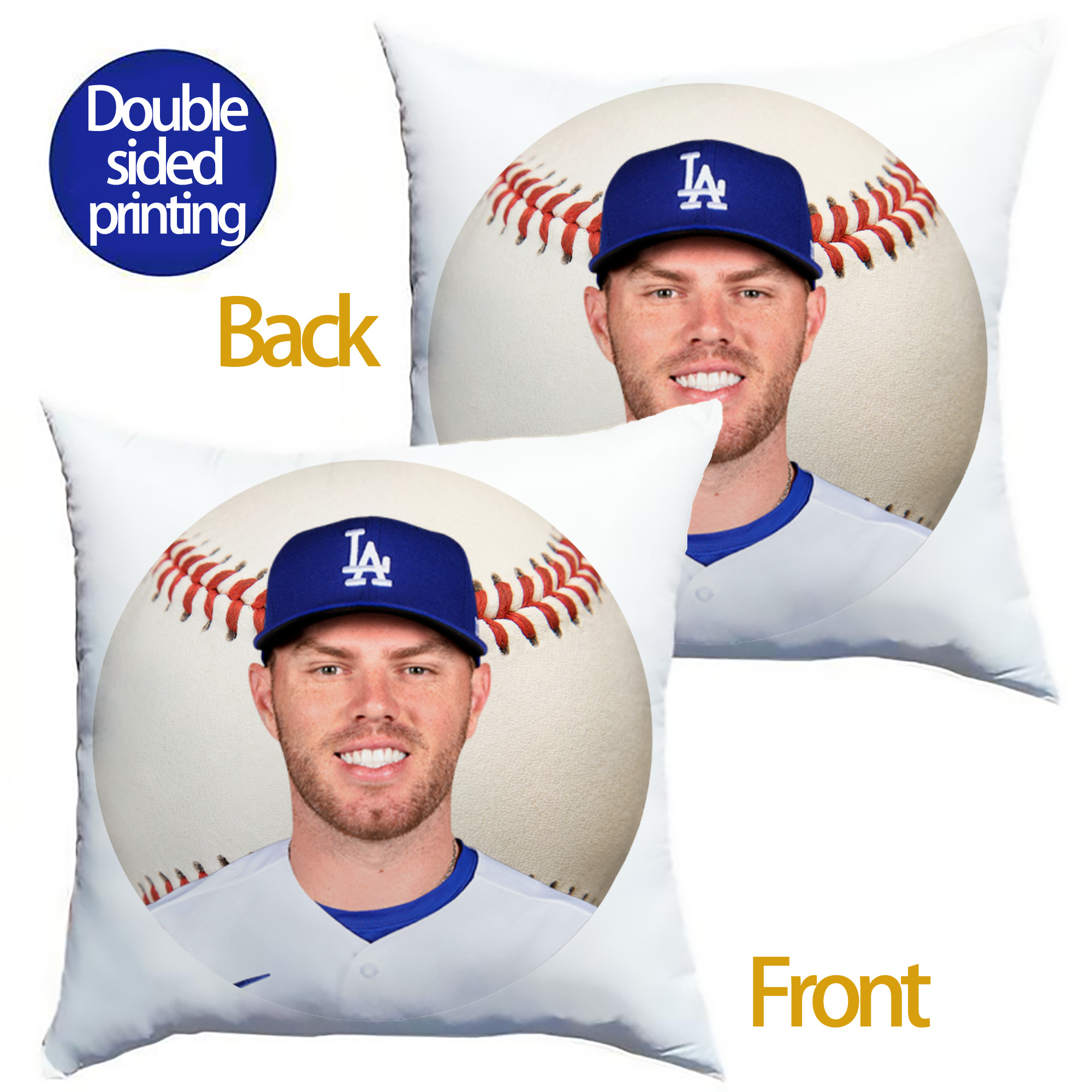  Soft Polyester Pillow Cover With Insert – Double-Sided Design, Invisible Zipper, Durable & Breathable – Easy Care Cushion Set