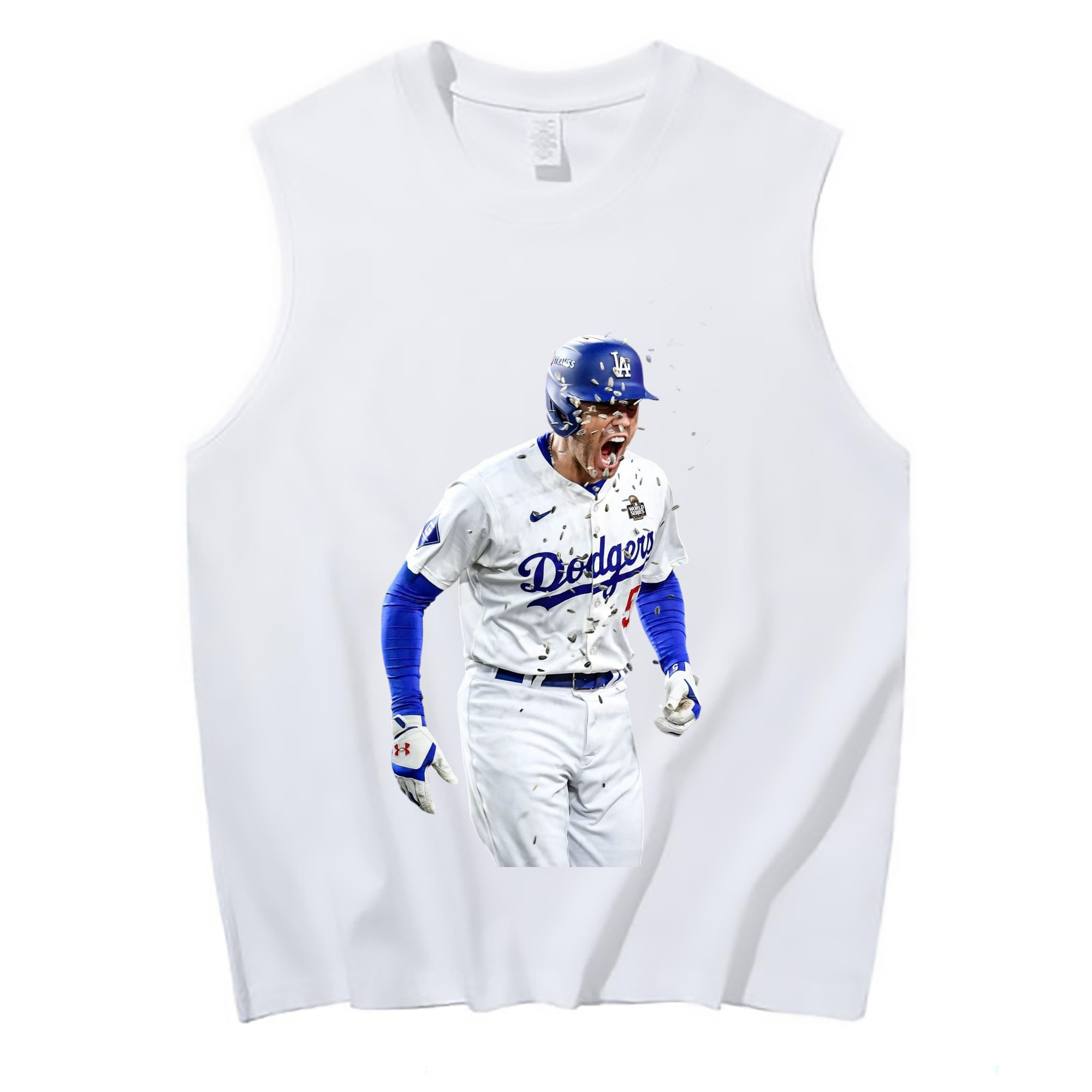  210g Combed Cotton Tank Top With Front Heat Transfer Print – Soft, Lightweight, Fitted Design – Stylish & Comfortable Casual Wear For Sports & Everyday Use