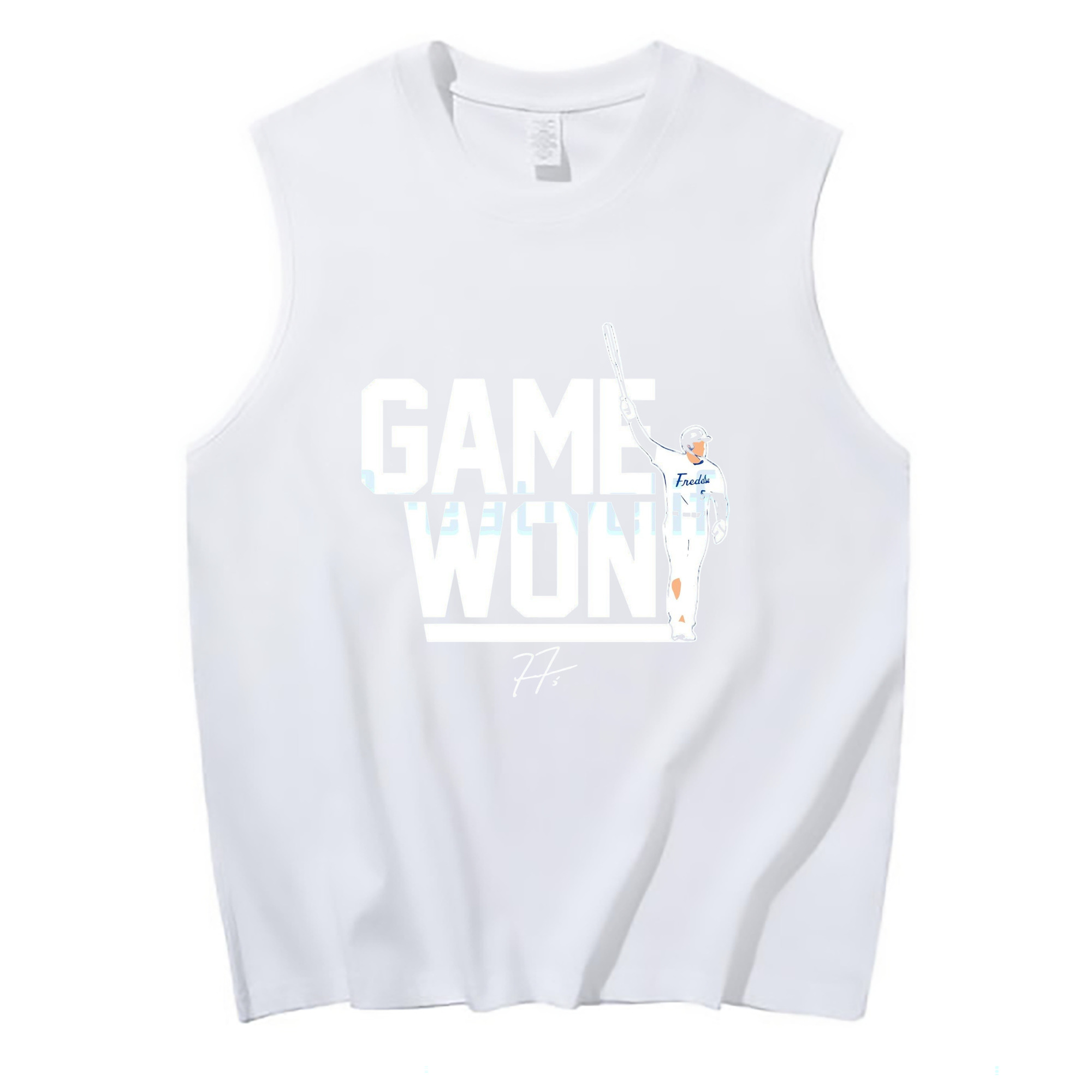  210g Combed Cotton Tank Top With Front Heat Transfer Print – Soft, Lightweight, Fitted Design – Stylish & Comfortable Casual Wear For Sports & Everyday Use