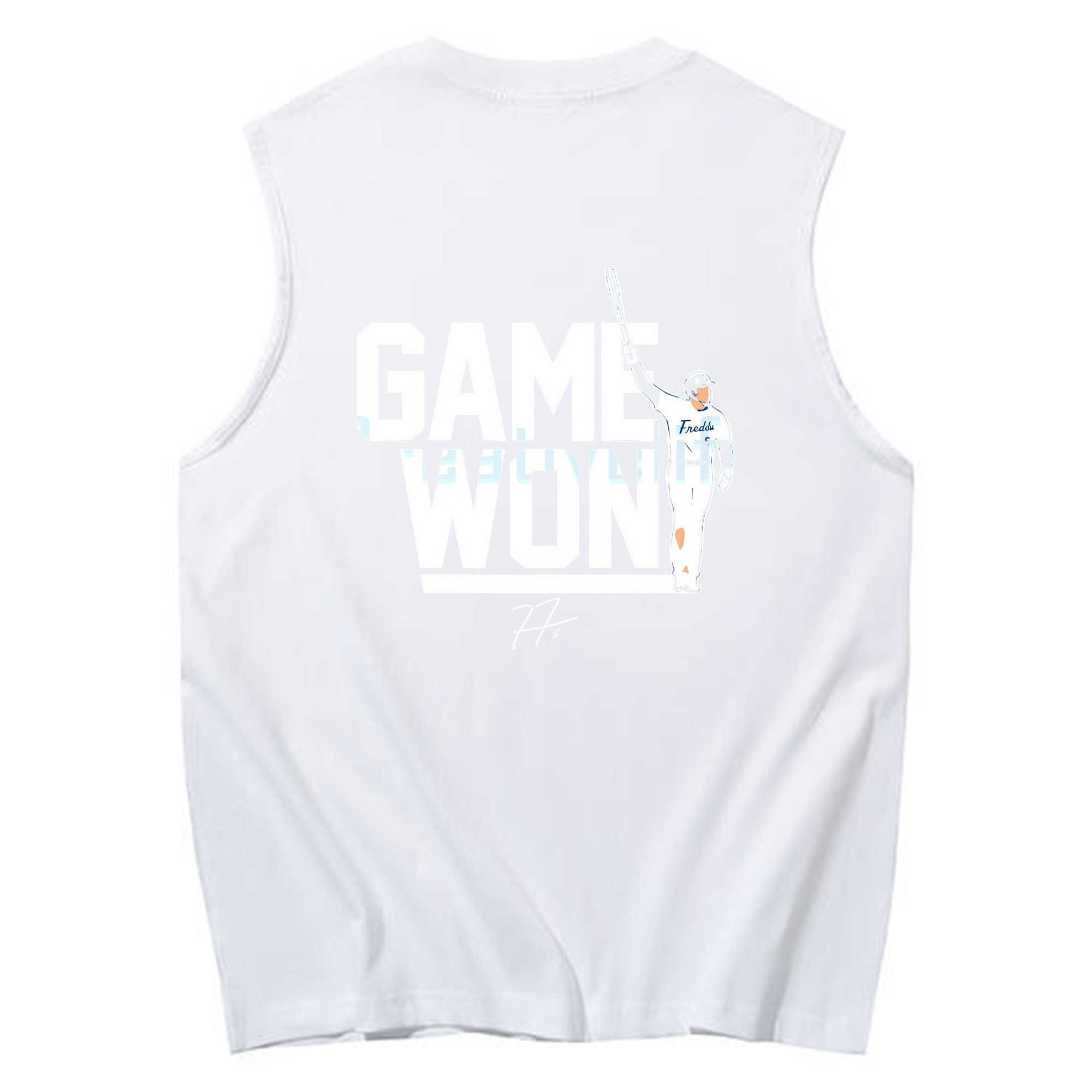  230g Pure Cotton Tank Top With Back Heat Transfer Print – Soft, Lightweight, Fitted Design – Stylish & Comfortable Casual Wear For Sports & Everyday Use