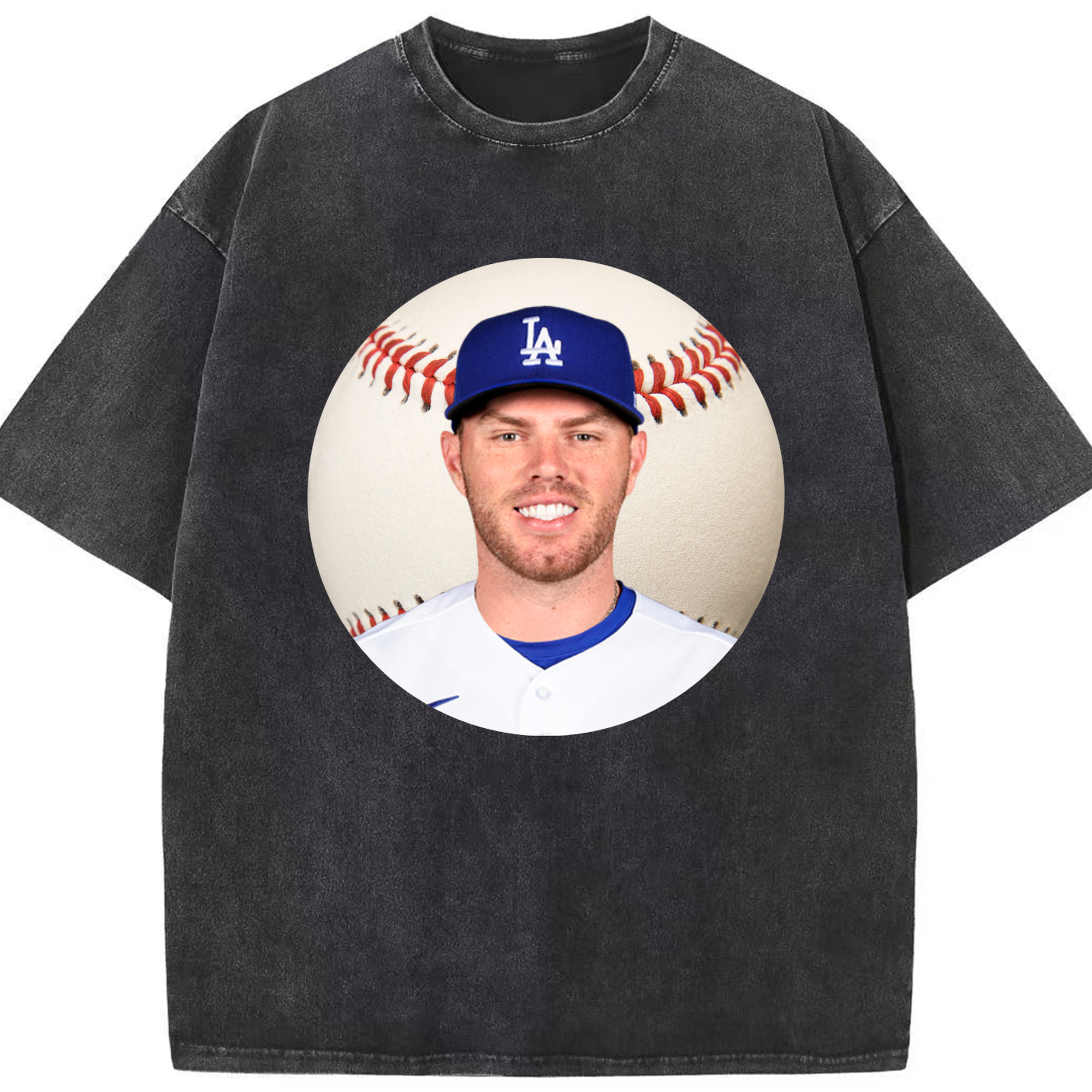  Washed Vintage Look 230g Cotton Oversized T-Shirt With Front Heat Transfer Print – Soft, Lightweight, Stylish Fit – Comfortable Casual Wear For Sports & Everyday Use