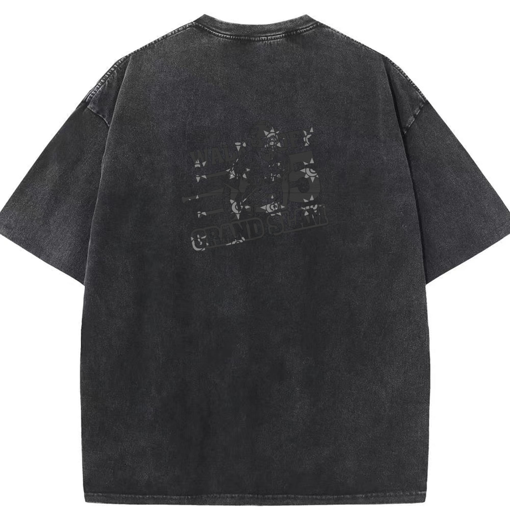  Washed Vintage 230g Cotton Oversized T-Shirt With Back Heat Transfer Print – Soft, Lightweight & Stylish – Comfortable Casual Wear For Sports & Everyday Use