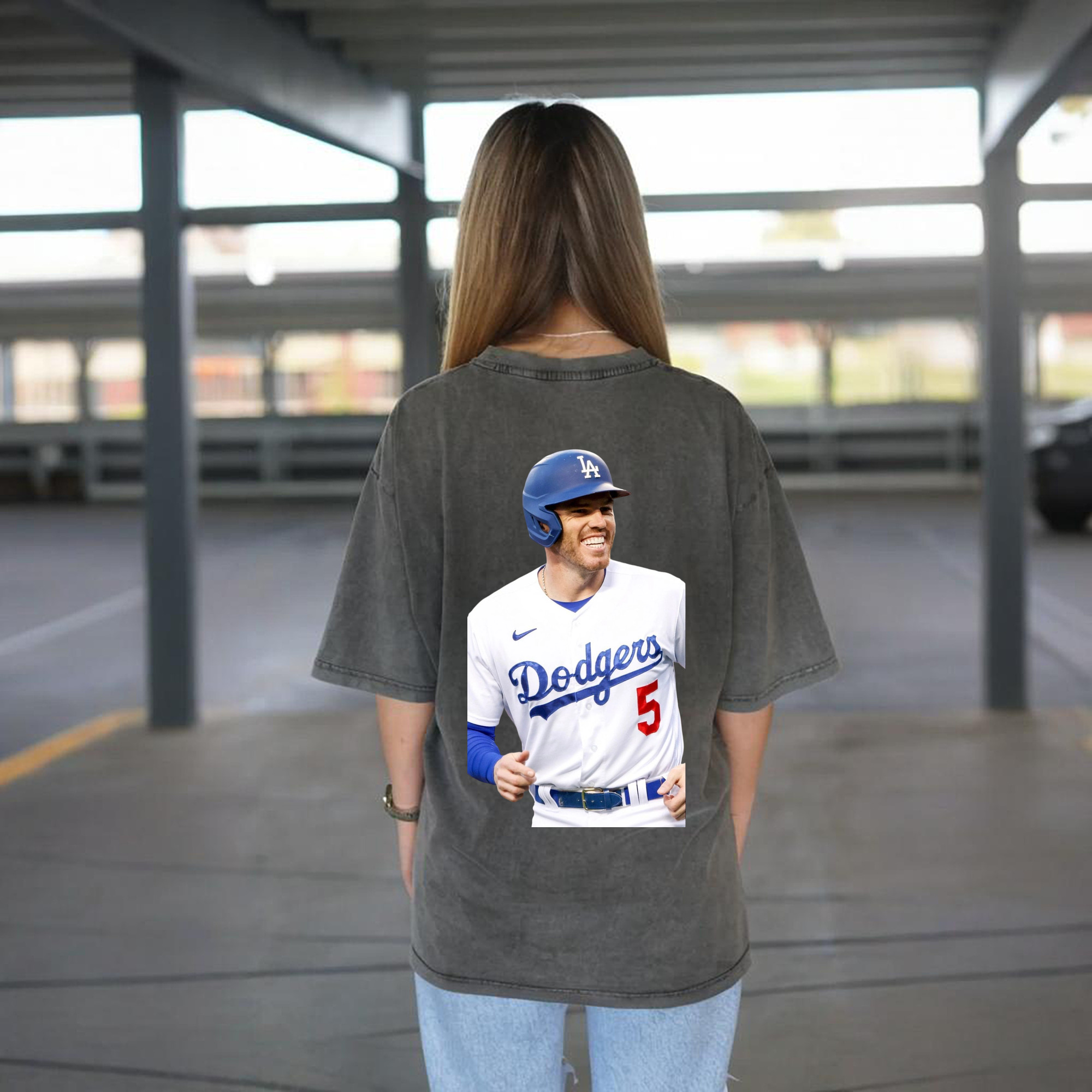  Washed Vintage 230g Cotton Oversized T-Shirt With Back Heat Transfer Print – Soft, Lightweight & Stylish – Comfortable Casual Wear For Sports & Everyday Use