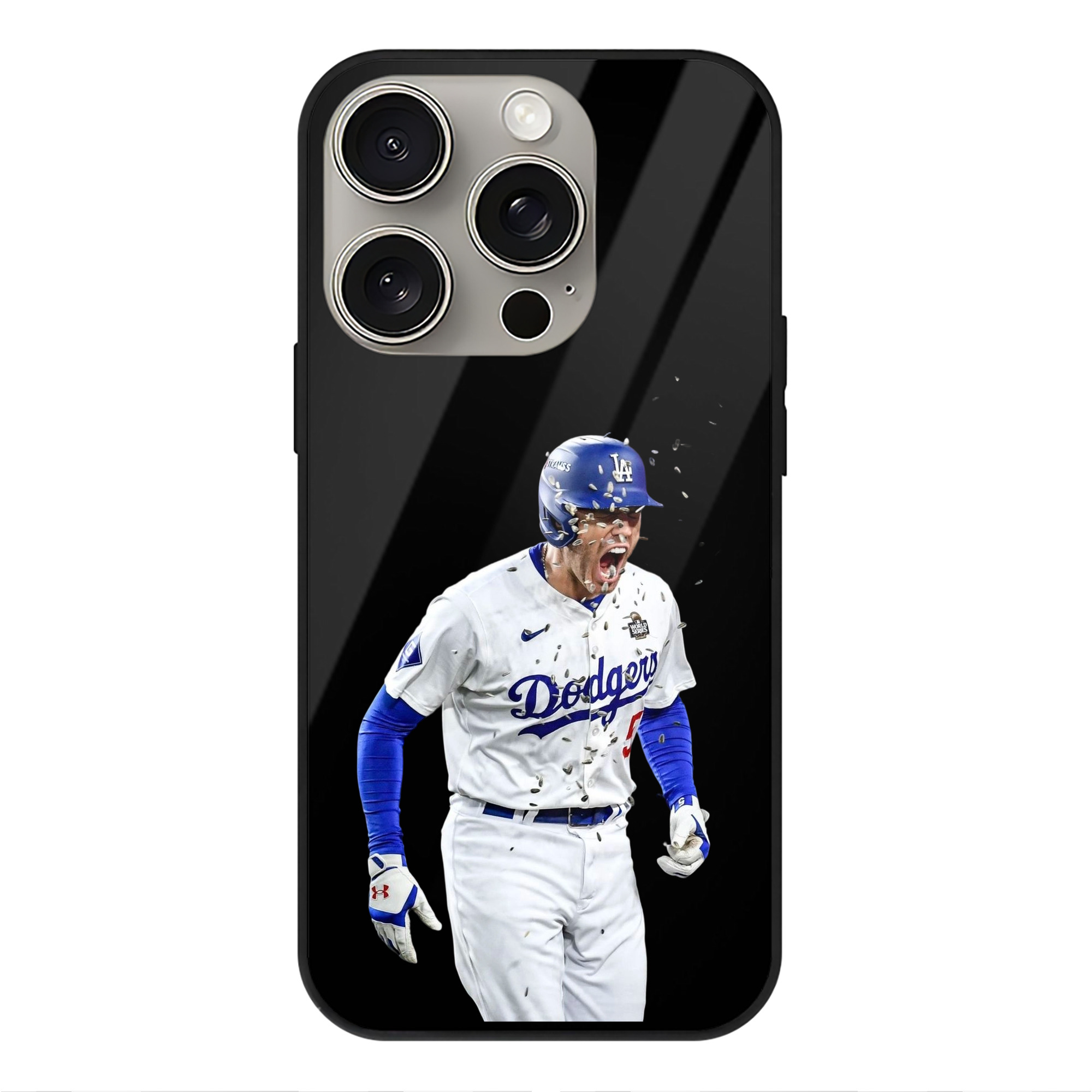  IPhone 15 Pro Mirror Phone Case – UV Printed Glass + TPU – Scratch-Resistant, Wireless Charging Compatible, Precise Fit & Stylish Design