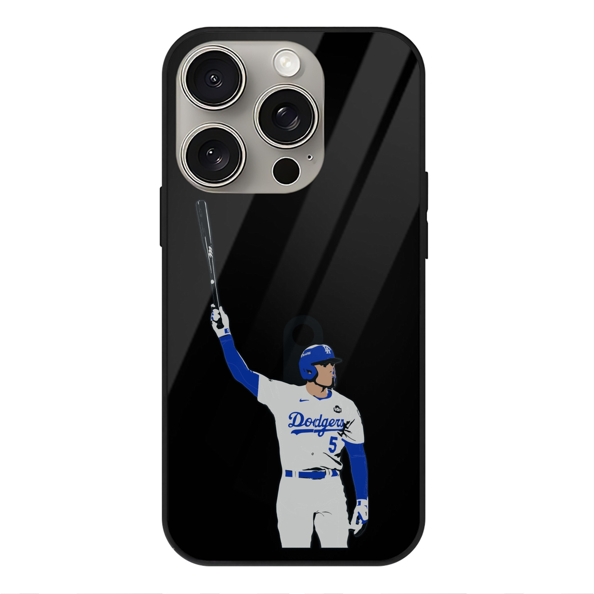  IPhone 15 Pro Mirror Phone Case – UV Printed Glass + TPU – Scratch-Resistant, Wireless Charging Compatible, Precise Fit & Stylish Design