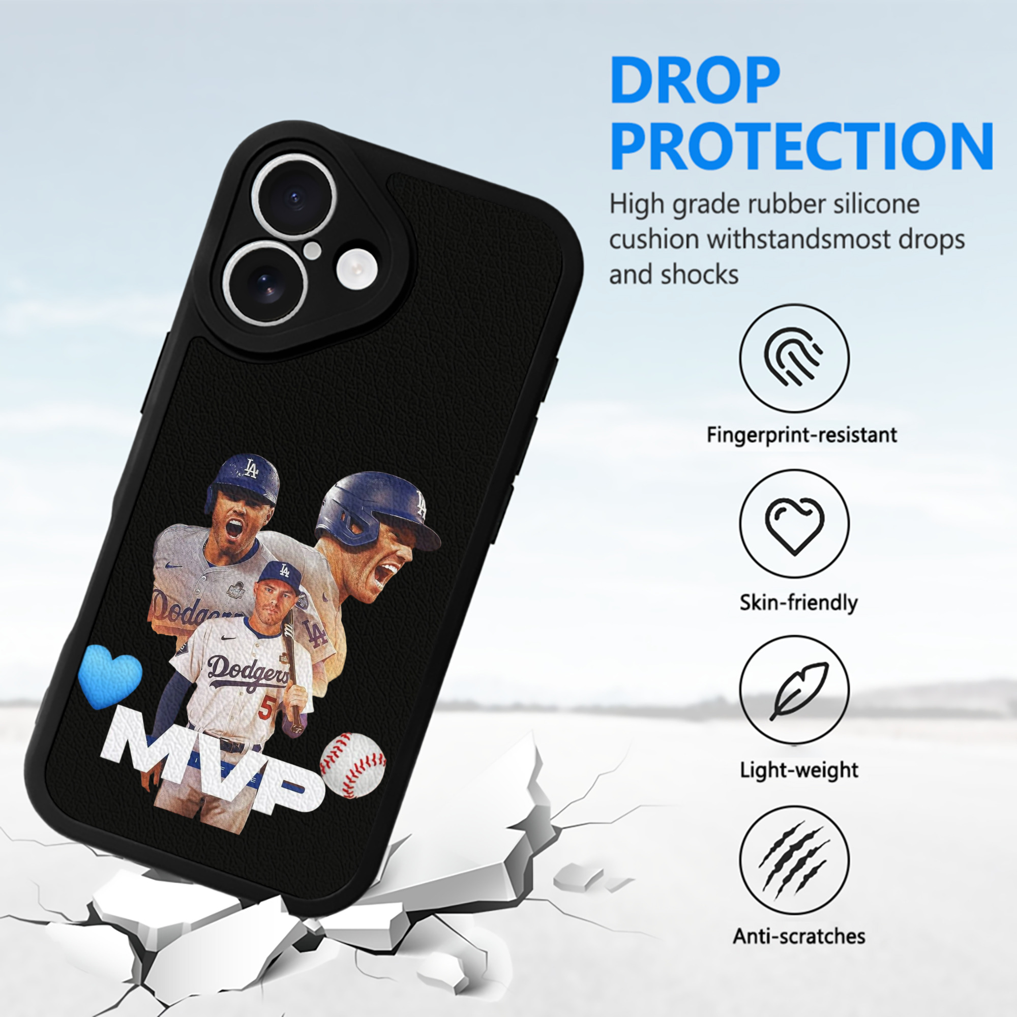  IPhone 16 Silicone Leather Case – UV Print, Lambskin Texture – Perfect Fit, Wireless Charging Compatible, Scratch Resistant, Precise Cutouts – Stylish Protection For IPhone 16