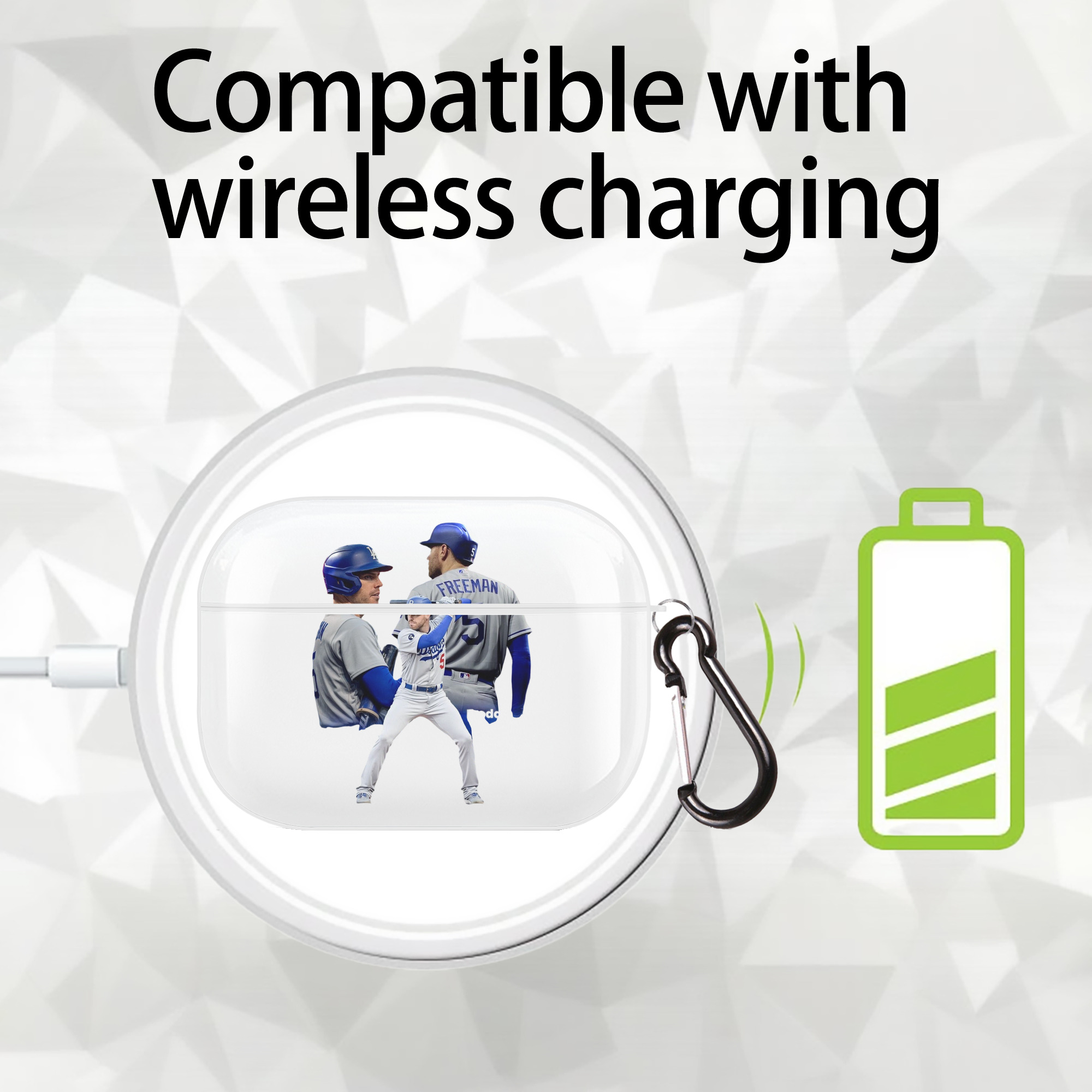  AirPods Pro Hard Case White With Keychain, Durable Flexible PC, Precise Cutouts, Anti-Fingerprint, Yellowing & Scratch Resistant, Full Protection, Washable