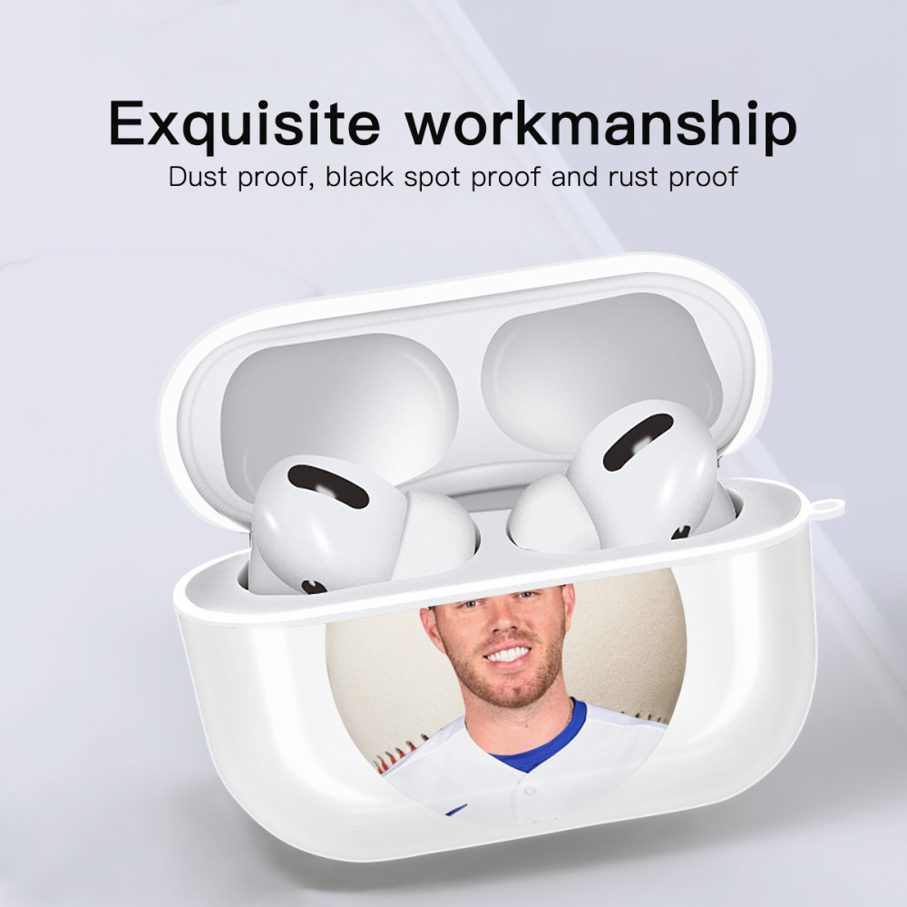  AirPods Pro Hard Case White With Keychain, Durable Flexible PC, Precise Cutouts, Anti-Fingerprint, Yellowing & Scratch Resistant, Full Protection, Washable