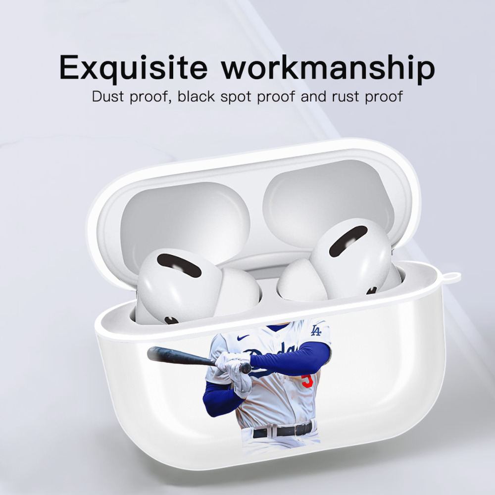  AirPods Pro Hard Case White With Keychain, Durable Flexible PC, Precise Cutouts, Anti-Fingerprint, Yellowing & Scratch Resistant, Full Protection, Washable