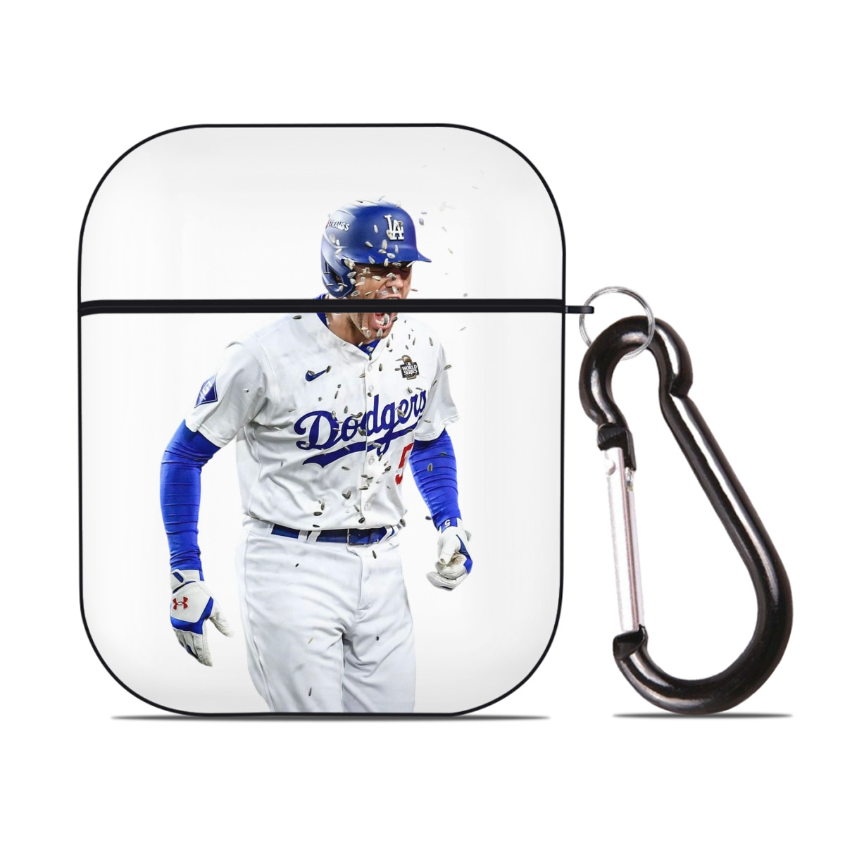  AirPods 2 Case Hard Shell Black, Flexible PC Material, Precise Cutouts, Full Protection, Anti-Fingerprint, Washable, Includes Keychain – Durable & Slim Design