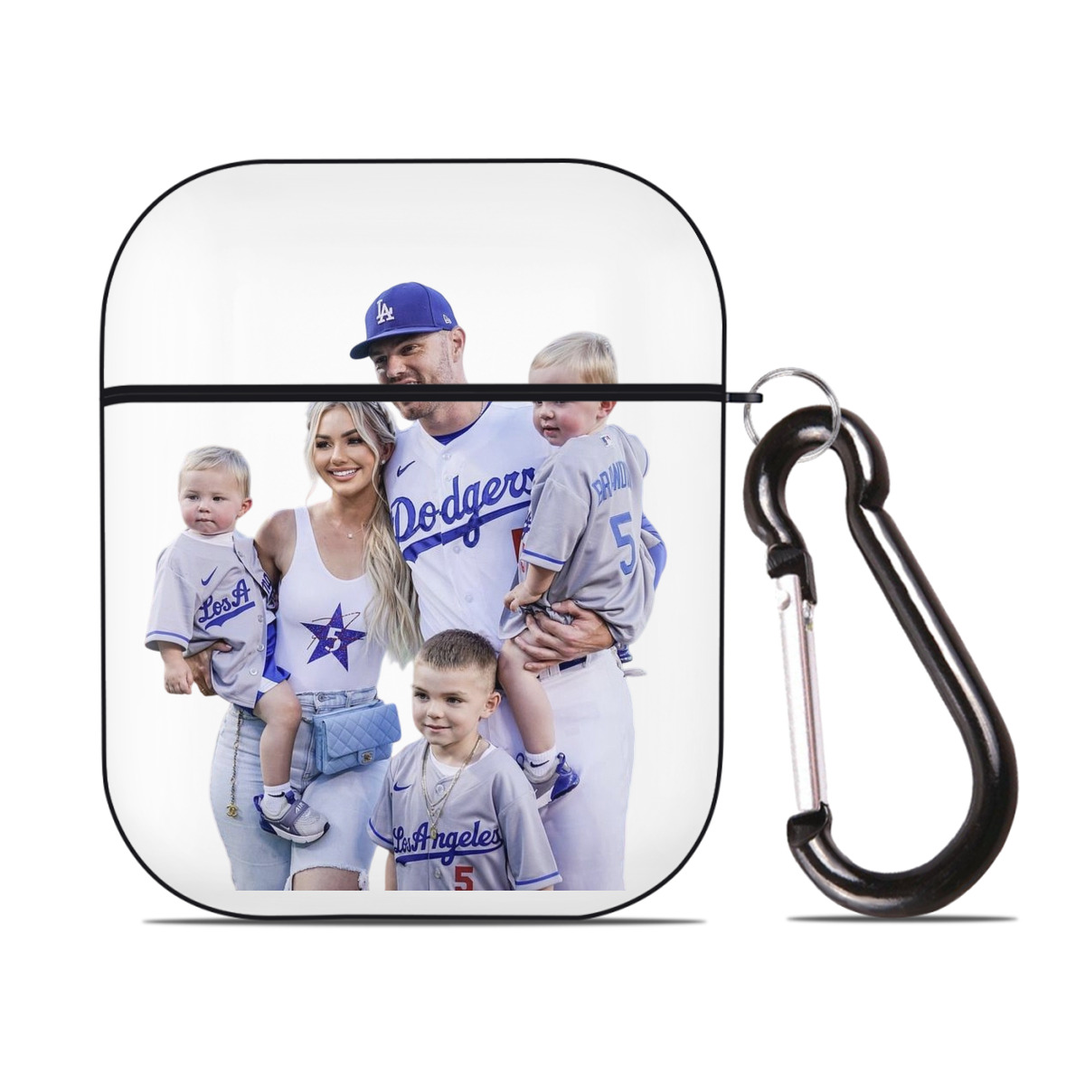  AirPods 2 Case Hard Shell Black, Flexible PC Material, Precise Cutouts, Full Protection, Anti-Fingerprint, Washable, Includes Keychain – Durable & Slim Design