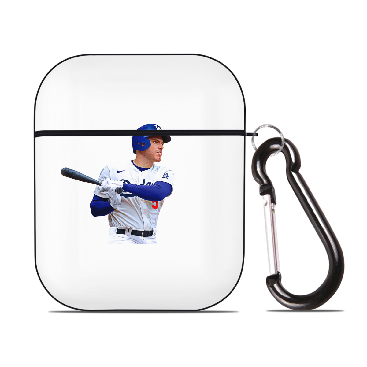  AirPods 2 Case Hard Shell Black, Flexible PC Material, Precise Cutouts, Full Protection, Anti-Fingerprint, Washable, Includes Keychain – Durable & Slim Design