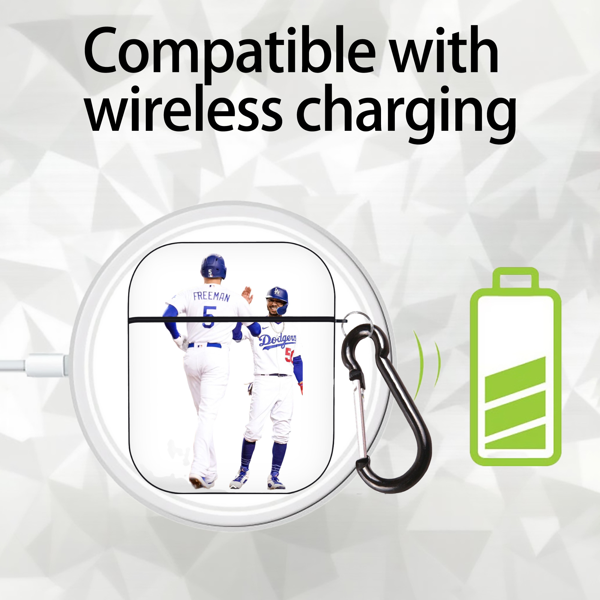  AirPods 2 Case Hard Shell Black, Flexible PC Material, Precise Cutouts, Full Protection, Anti-Fingerprint, Washable, Includes Keychain – Durable & Slim Design