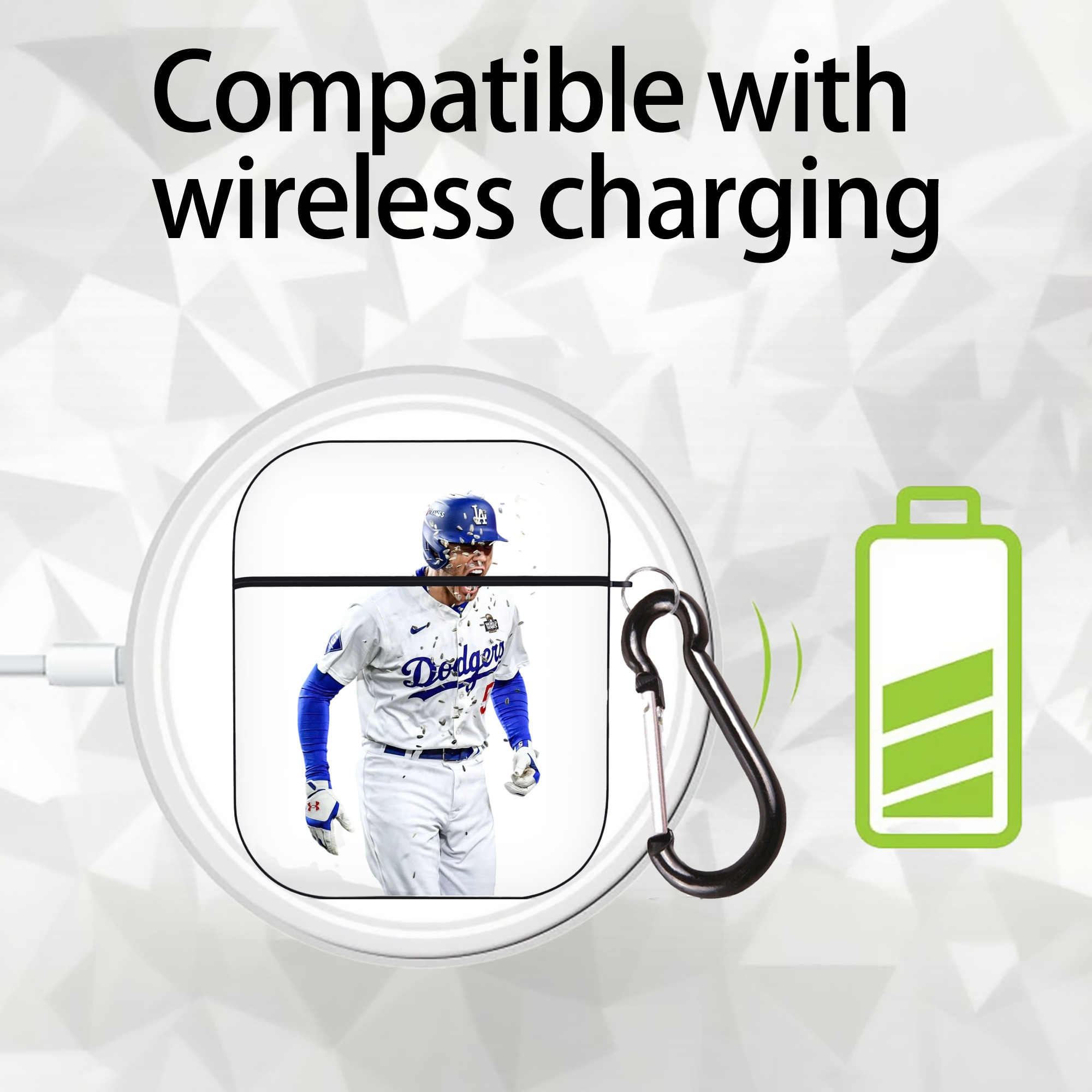  AirPods 2 Case Hard Shell Black, Flexible PC Material, Precise Cutouts, Full Protection, Anti-Fingerprint, Washable, Includes Keychain – Durable & Slim Design