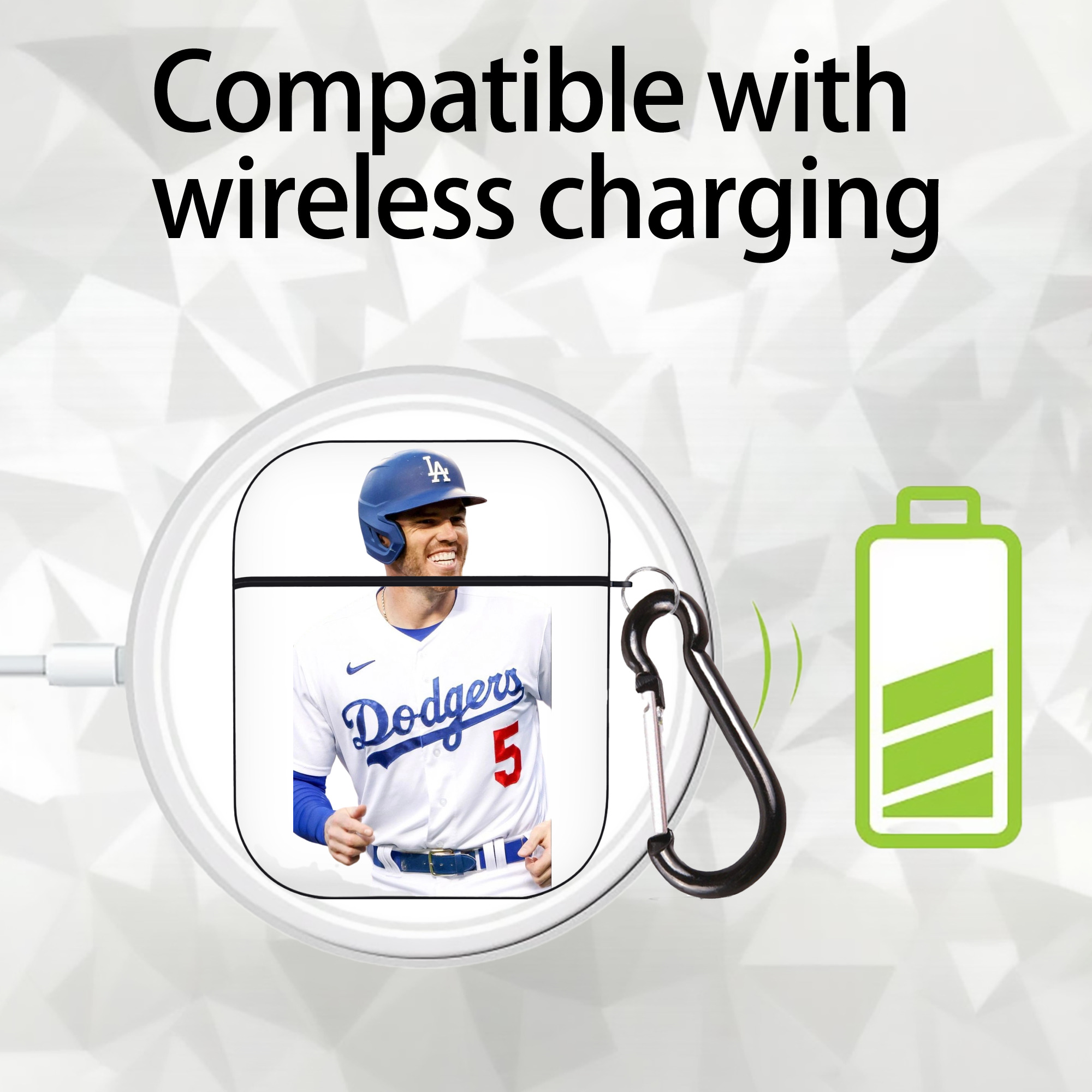  AirPods 2 Case Hard Shell Black, Flexible PC Material, Precise Cutouts, Full Protection, Anti-Fingerprint, Washable, Includes Keychain – Durable & Slim Design