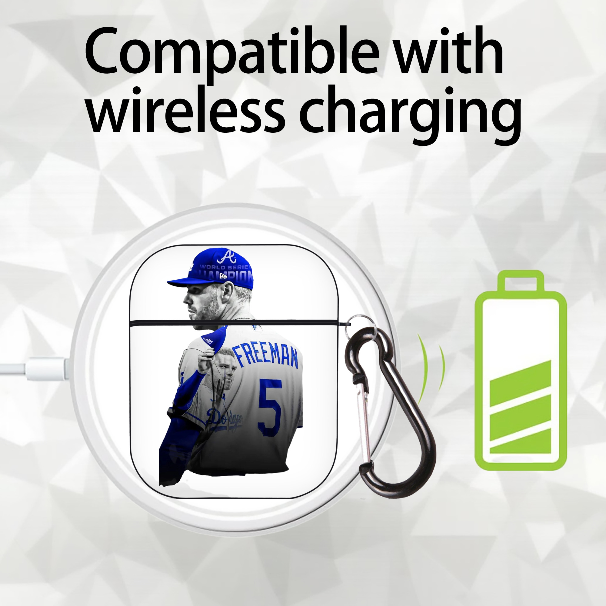  AirPods 2 Case Hard Shell Black, Flexible PC Material, Precise Cutouts, Full Protection, Anti-Fingerprint, Washable, Includes Keychain – Durable & Slim Design