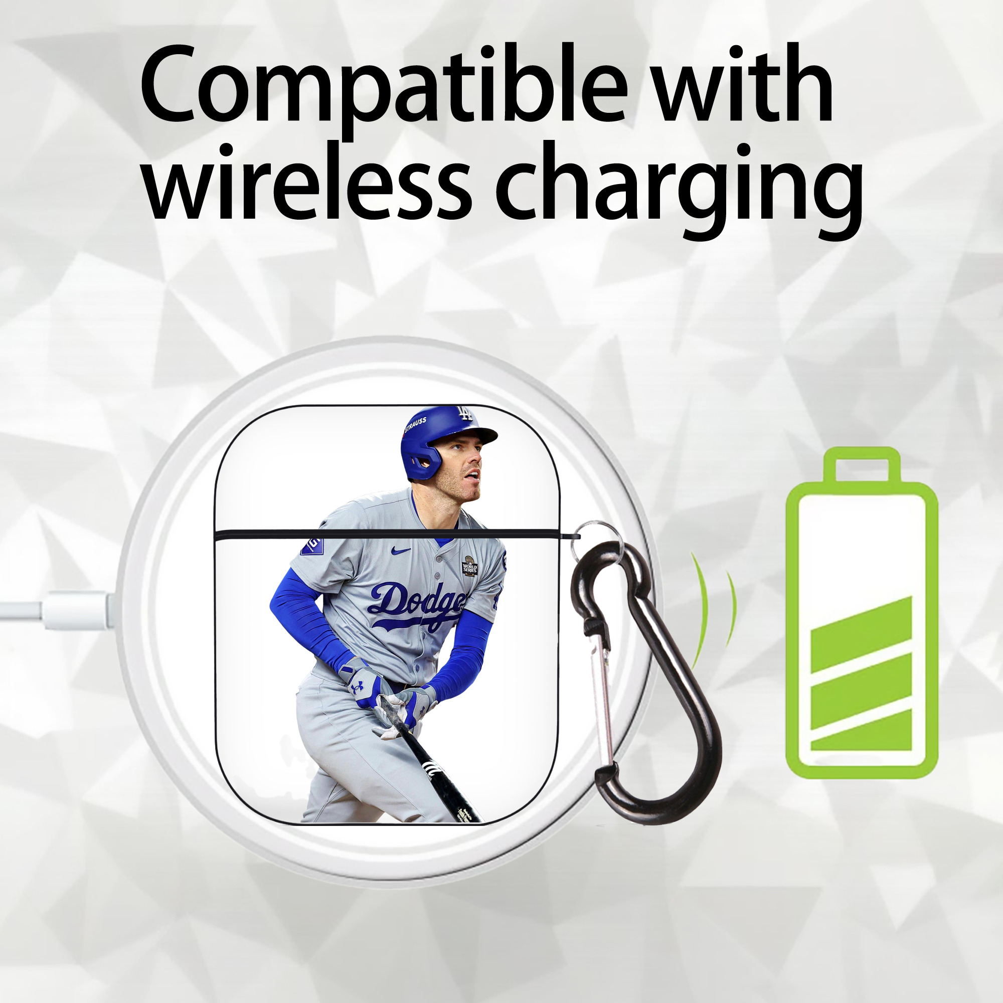  AirPods 2 Case Hard Shell Black, Flexible PC Material, Precise Cutouts, Full Protection, Anti-Fingerprint, Washable, Includes Keychain – Durable & Slim Design