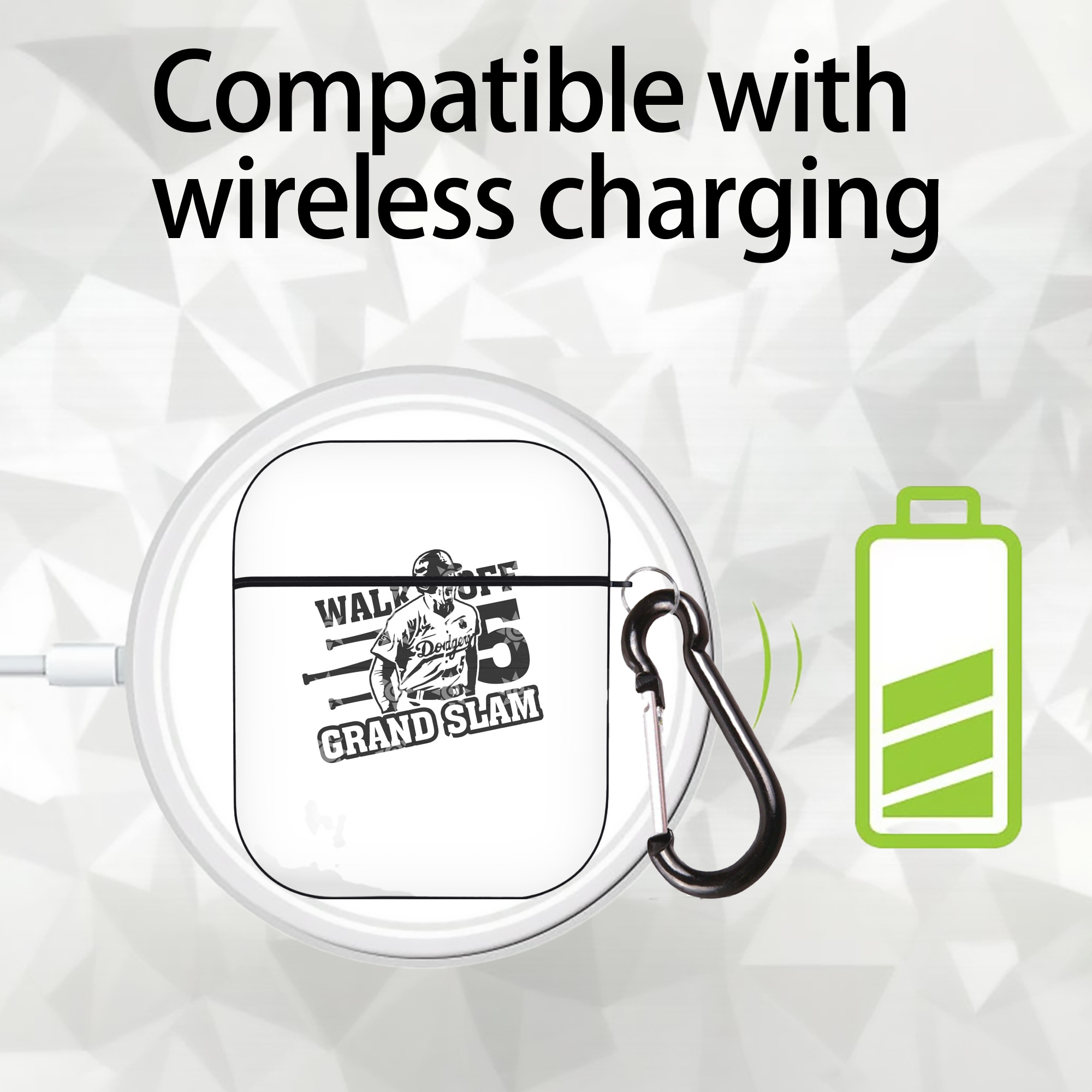  AirPods 2 Case Hard Shell Black, Flexible PC Material, Precise Cutouts, Full Protection, Anti-Fingerprint, Washable, Includes Keychain – Durable & Slim Design